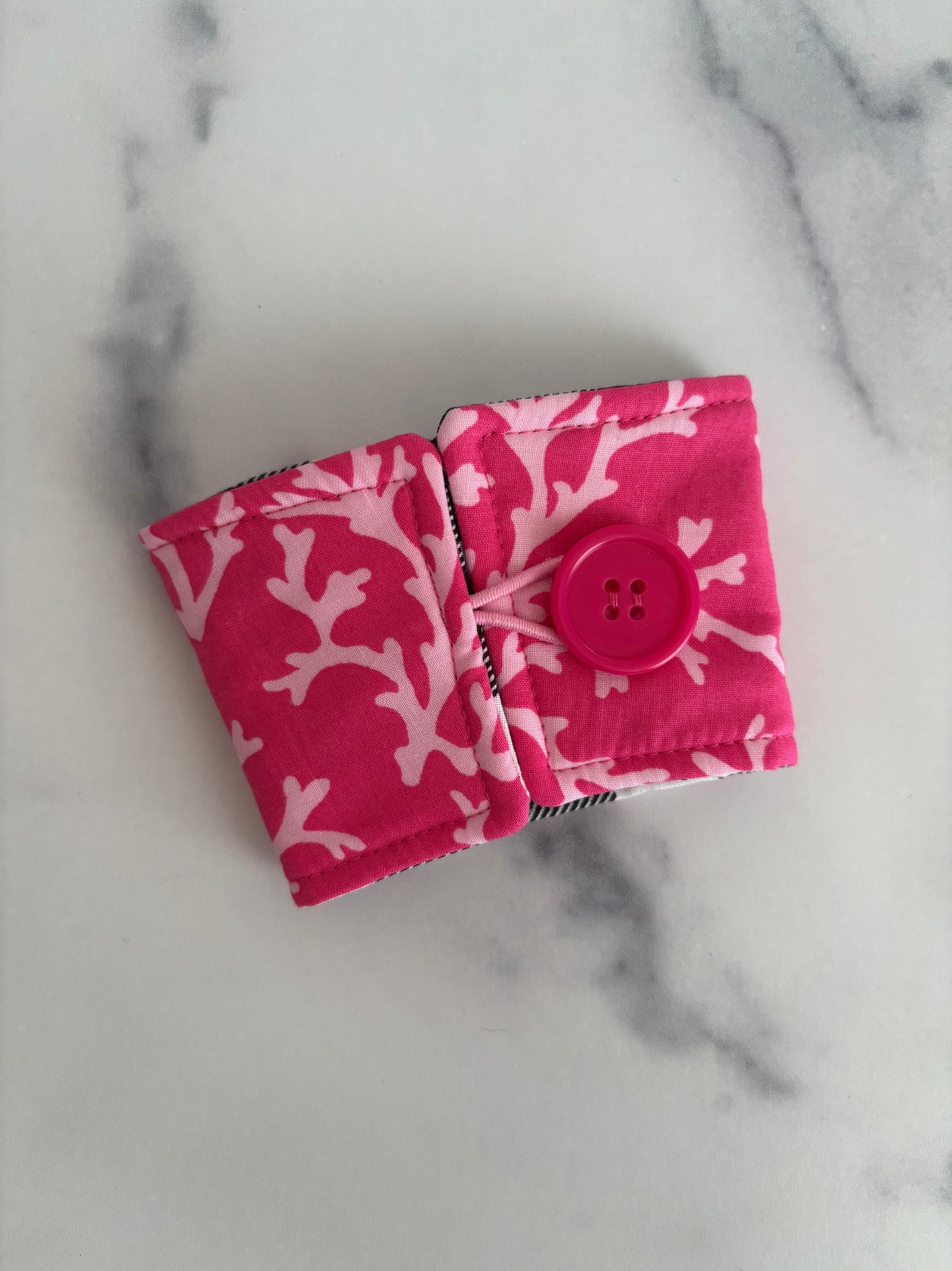 Pink Coral - Reusable Coffee Sleeve