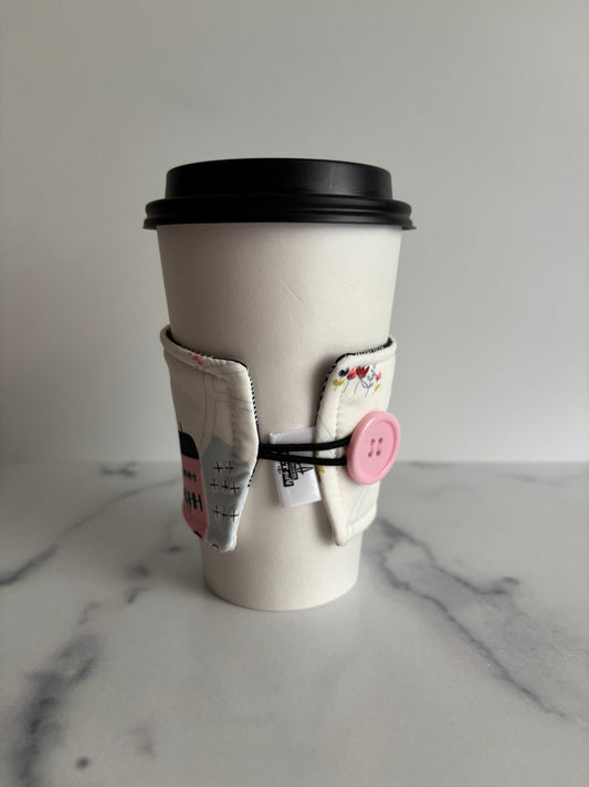 Rainbow Row - Reusable Coffee Sleeve