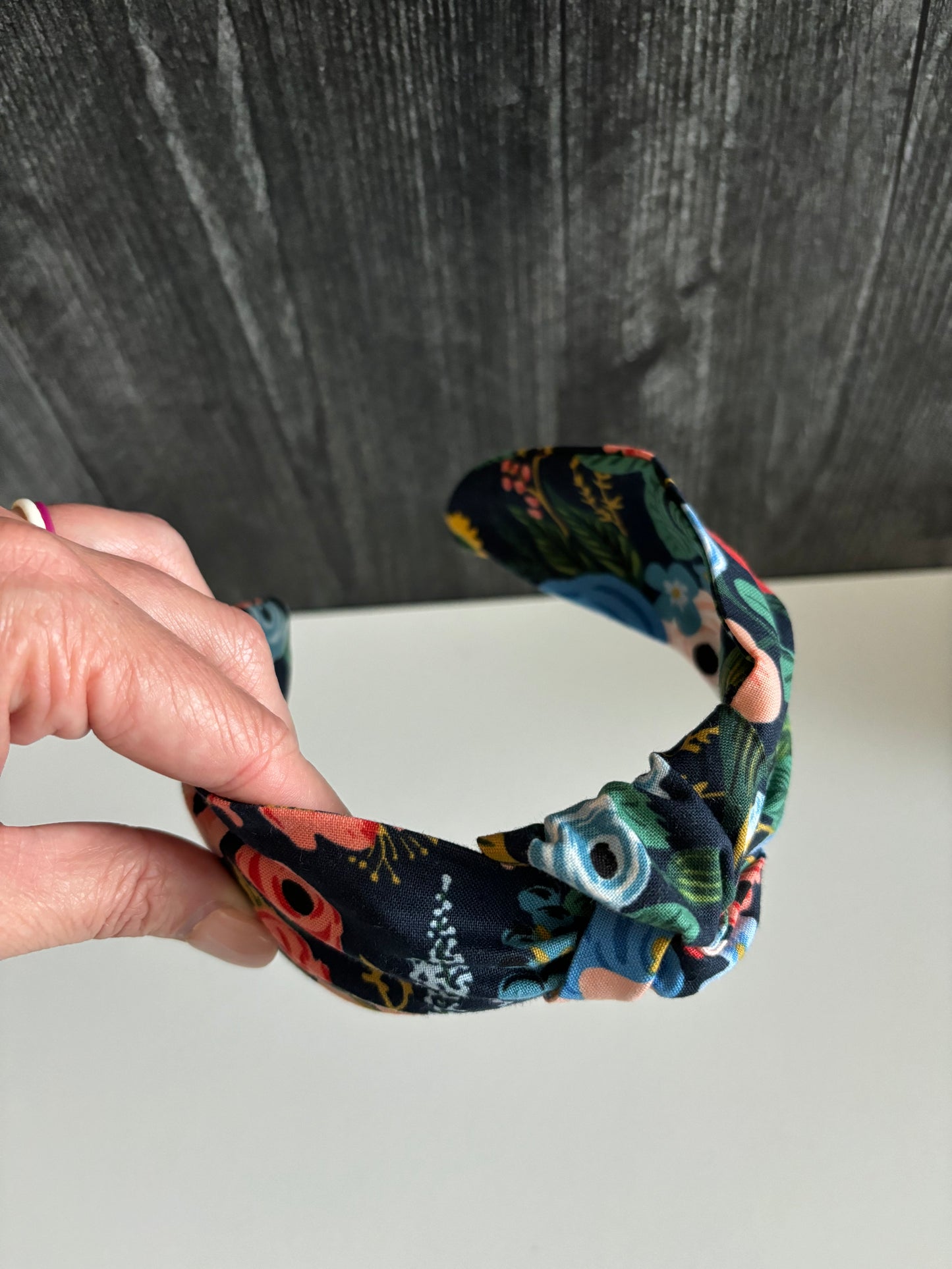 Garden Party Navy - Knotted Headband