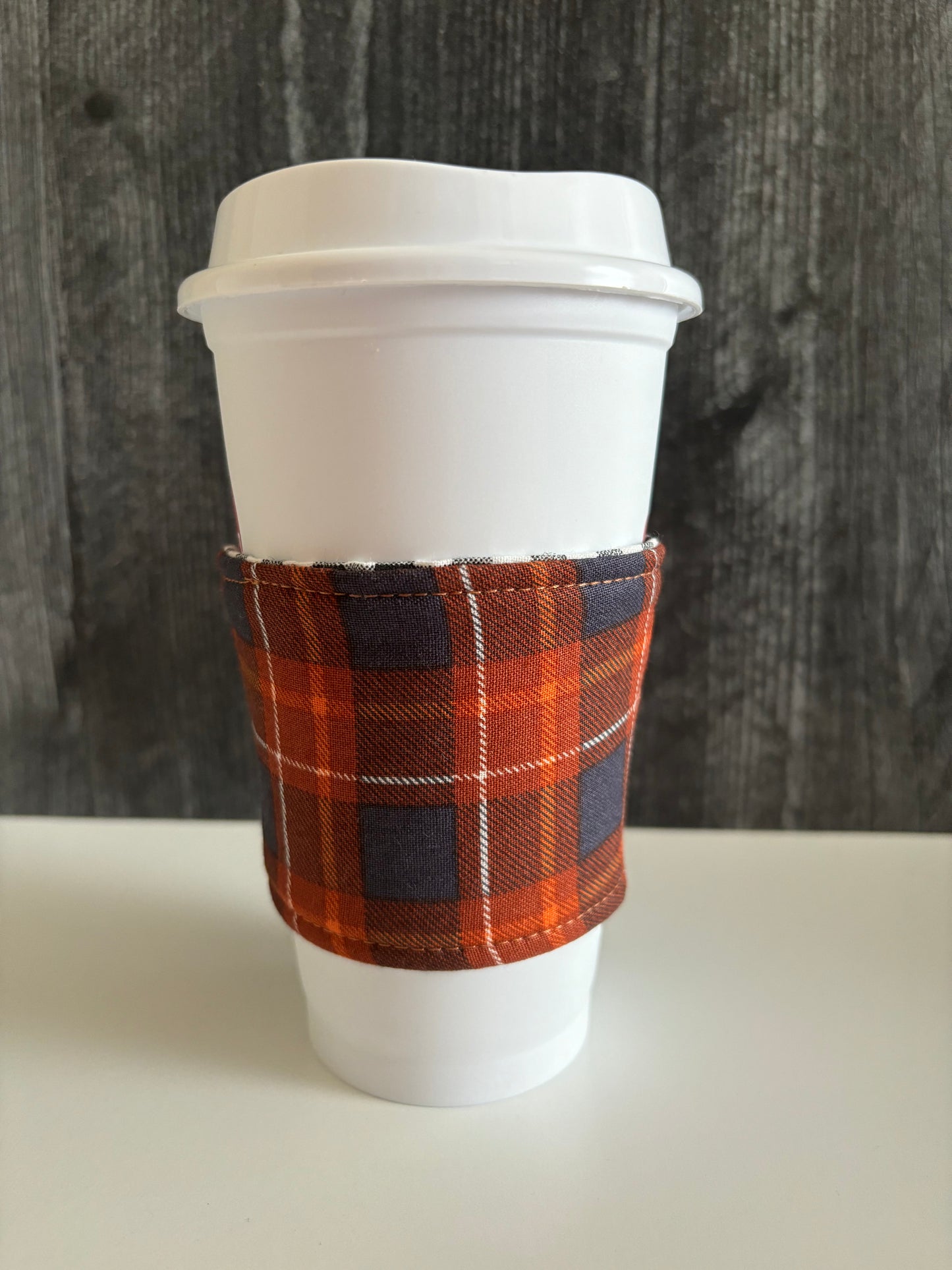 Harvest Plaid - Reusable Coffee Sleeve