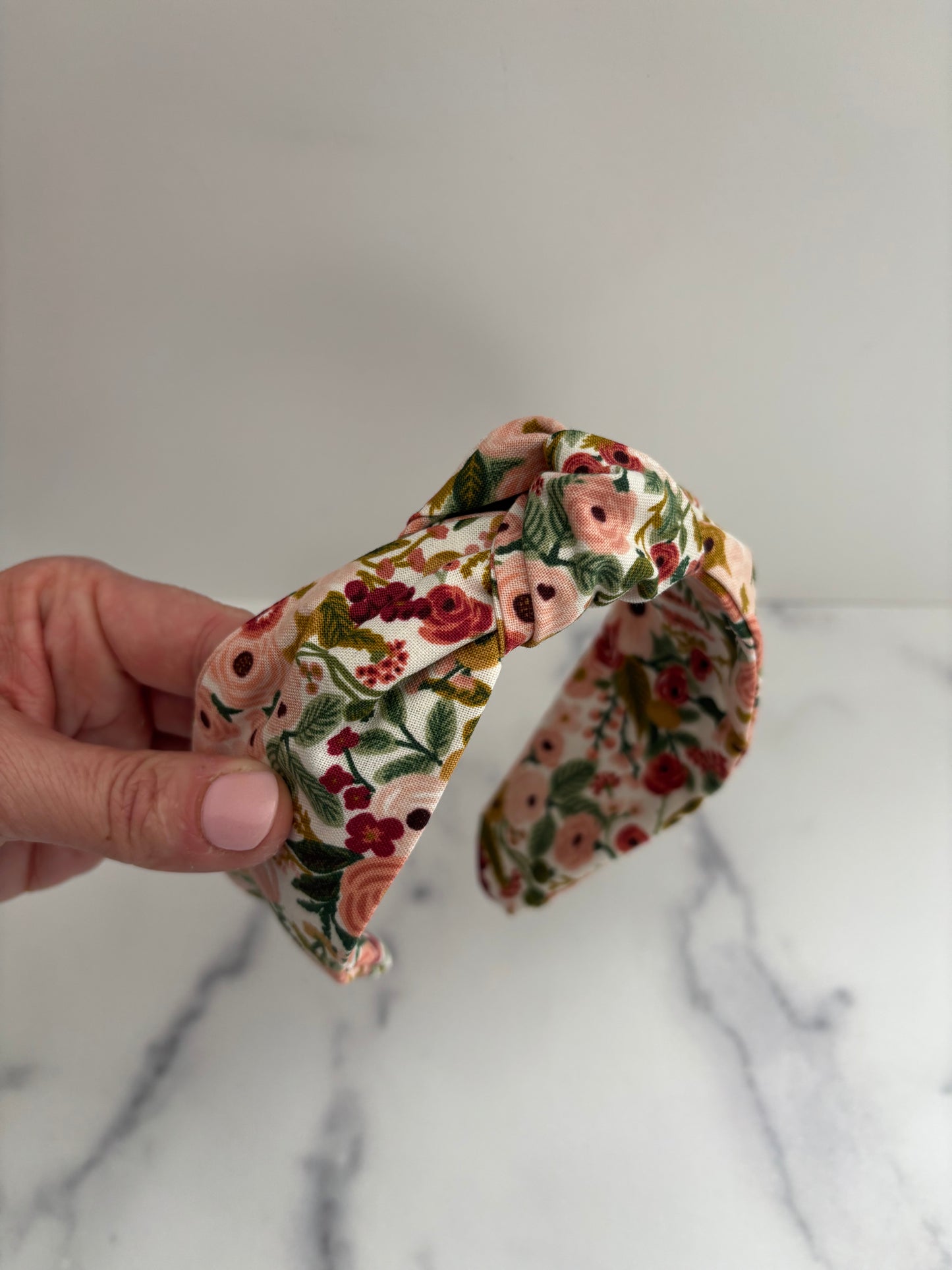 Petite Garden Party Rose - Knotted Headband