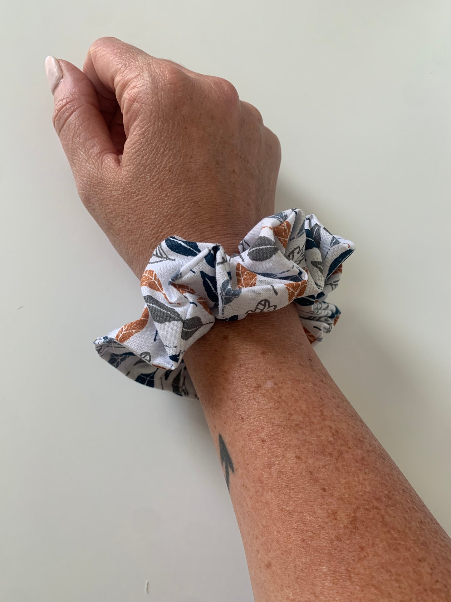 Falling Leaves - Cotton Scrunchie