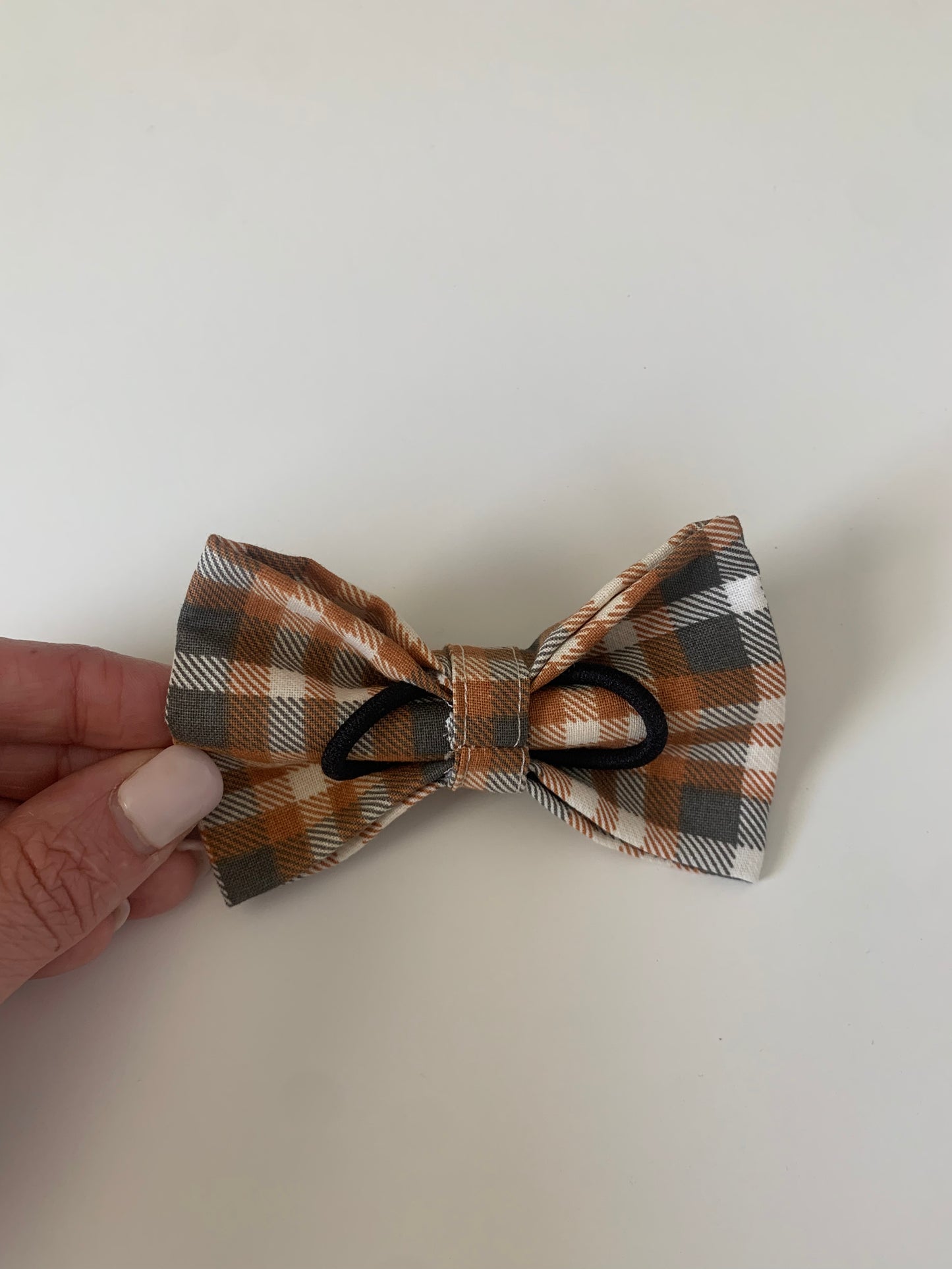 Pumpkin Pie Plaid - Pet Bow Tie