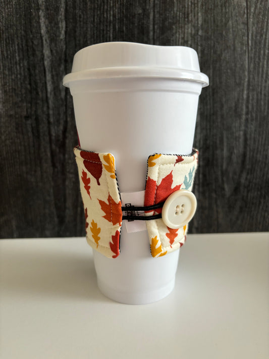 Leaf Stamps - Reusable Coffee Sleeve