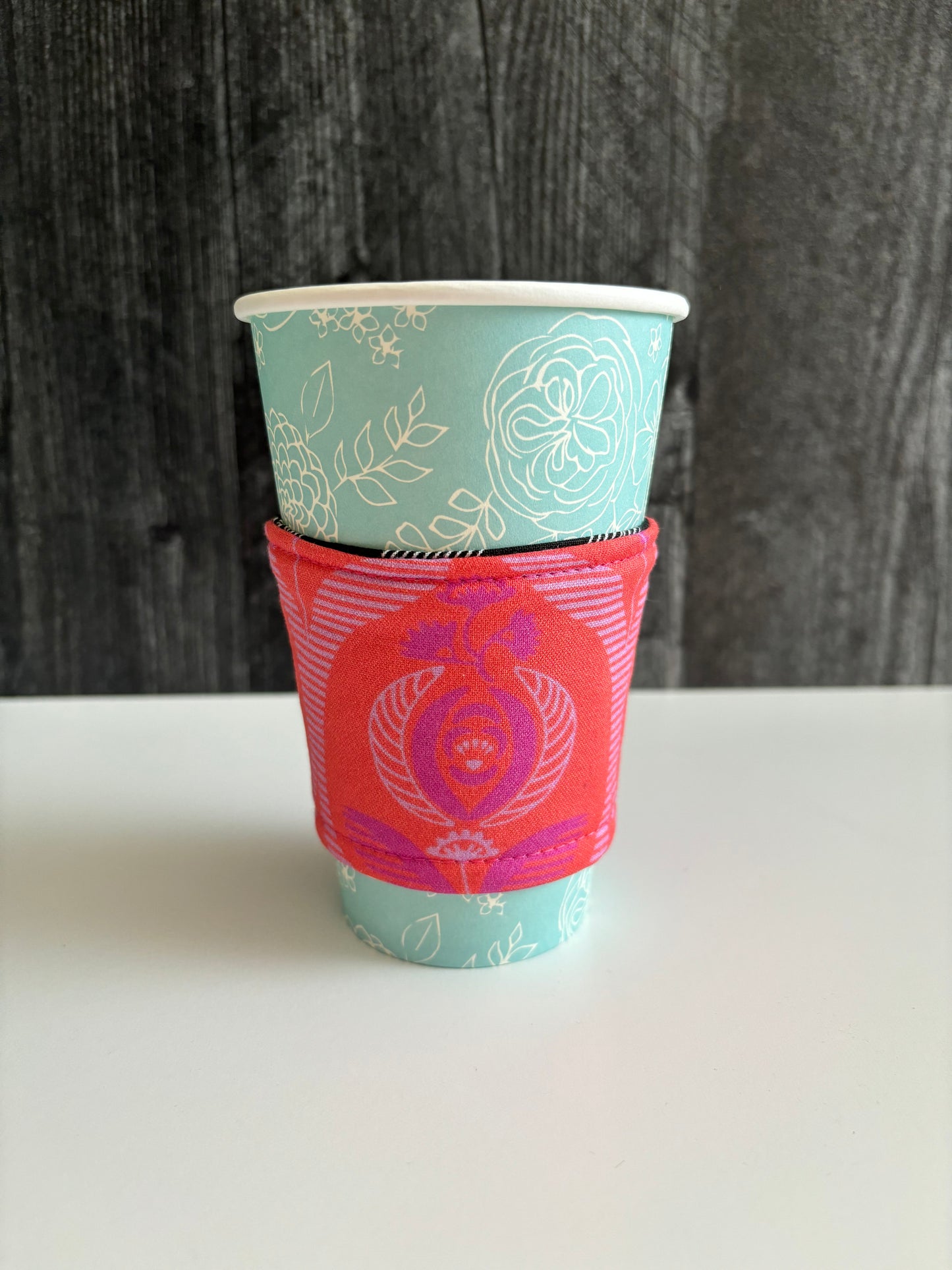 Lovely Day Mel Orange - Reusable Coffee Sleeve