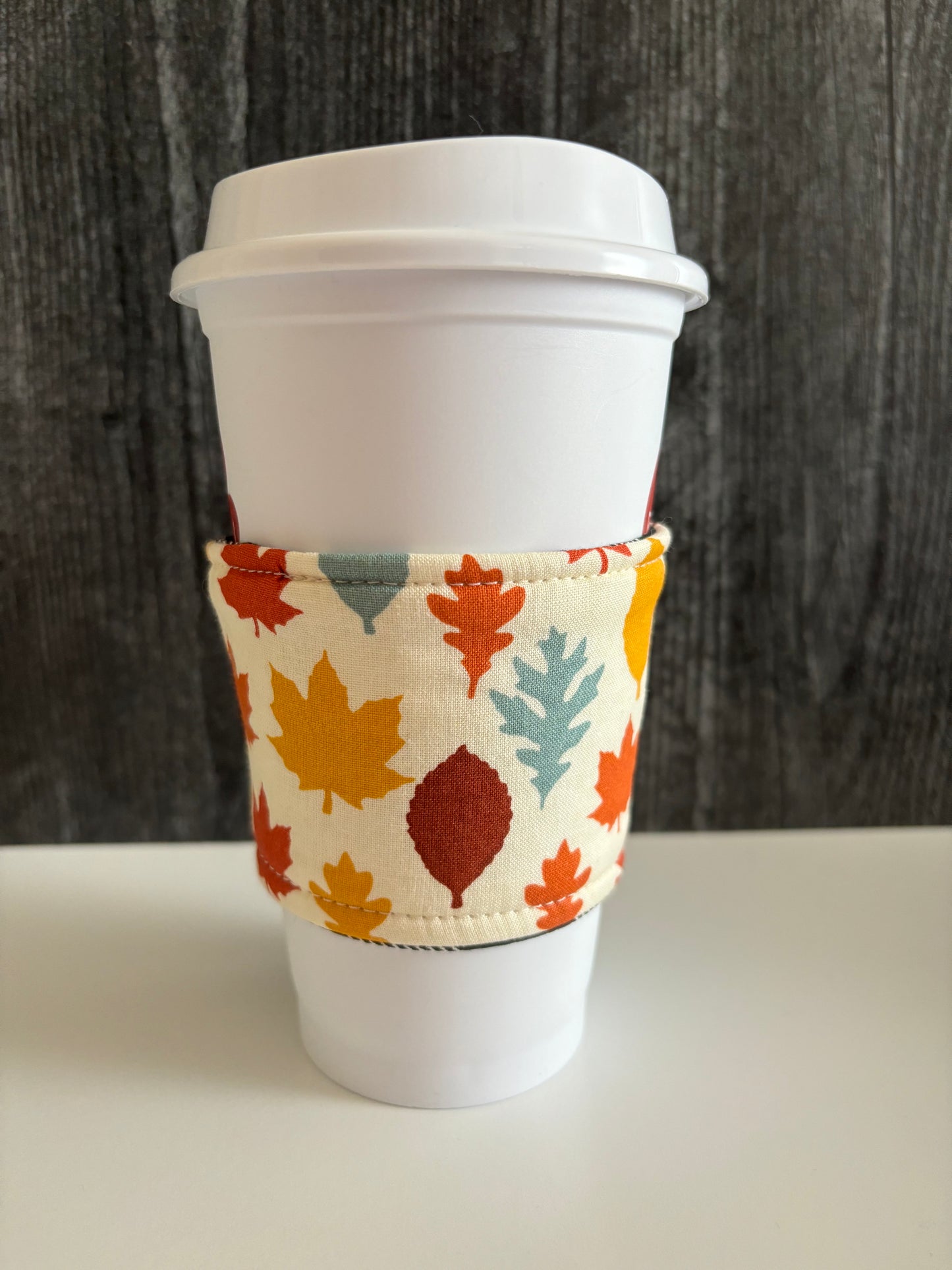 Leaf Stamps - Reusable Coffee Sleeve