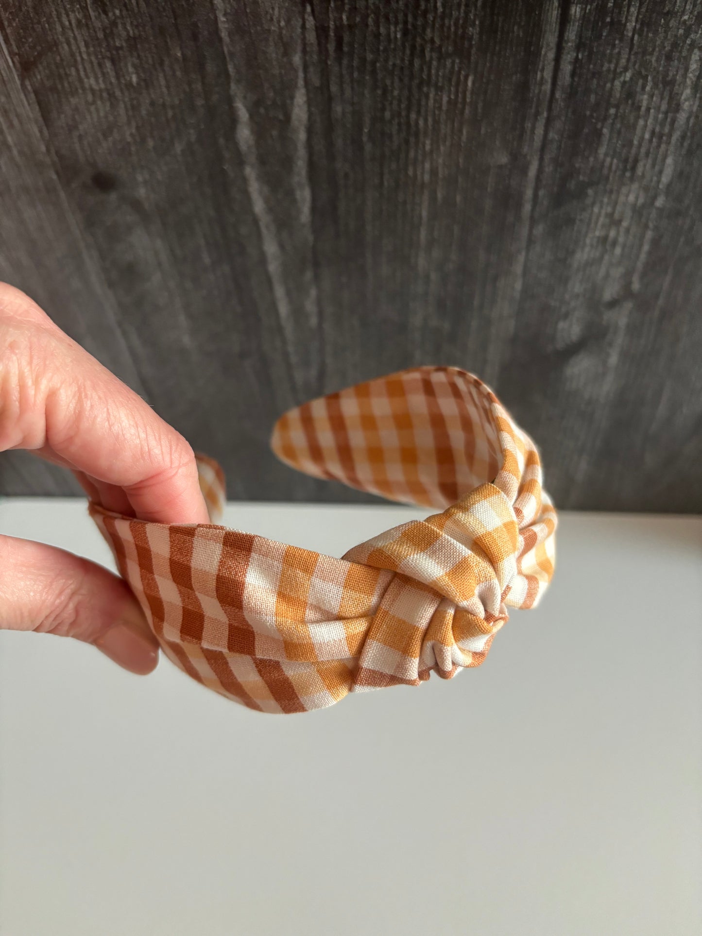 Autumn Gingham - Knotted Headband