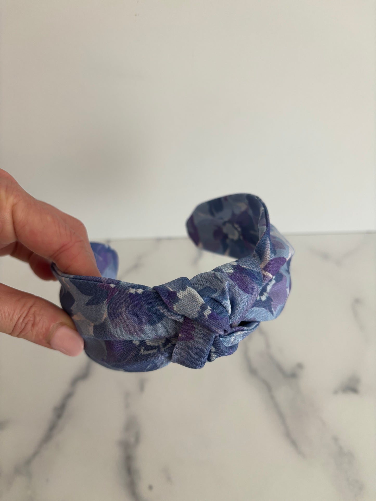 Violet Floral - Knotted Headband