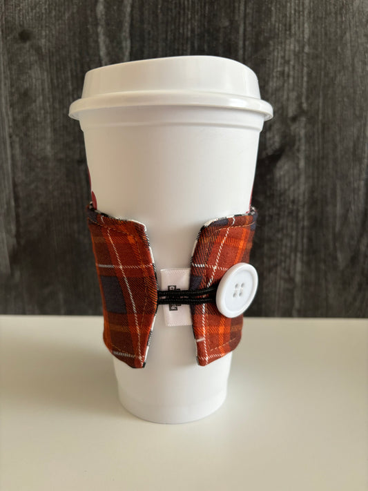 Harvest Plaid - Reusable Coffee Sleeve