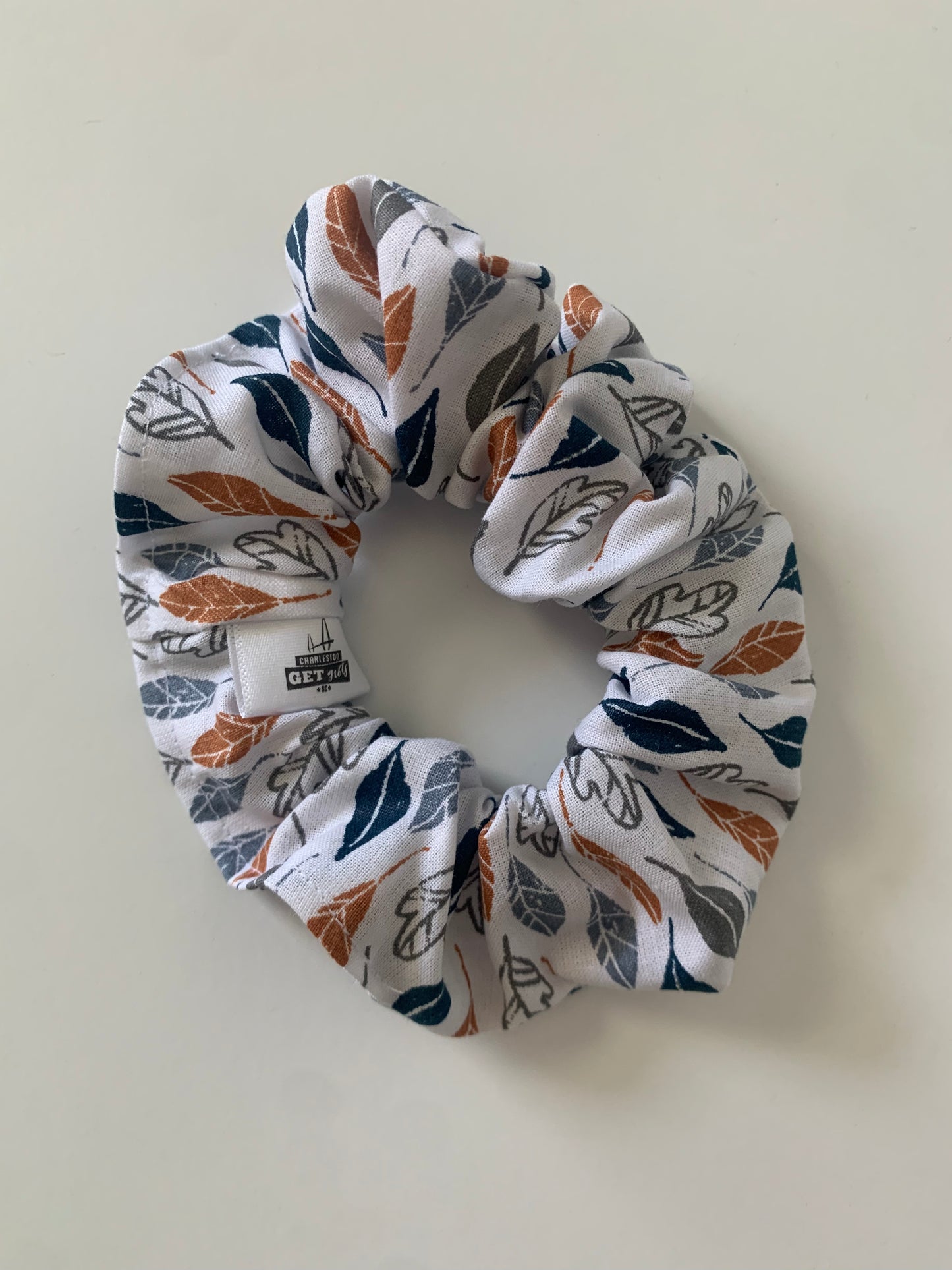 Falling Leaves - Cotton Scrunchie