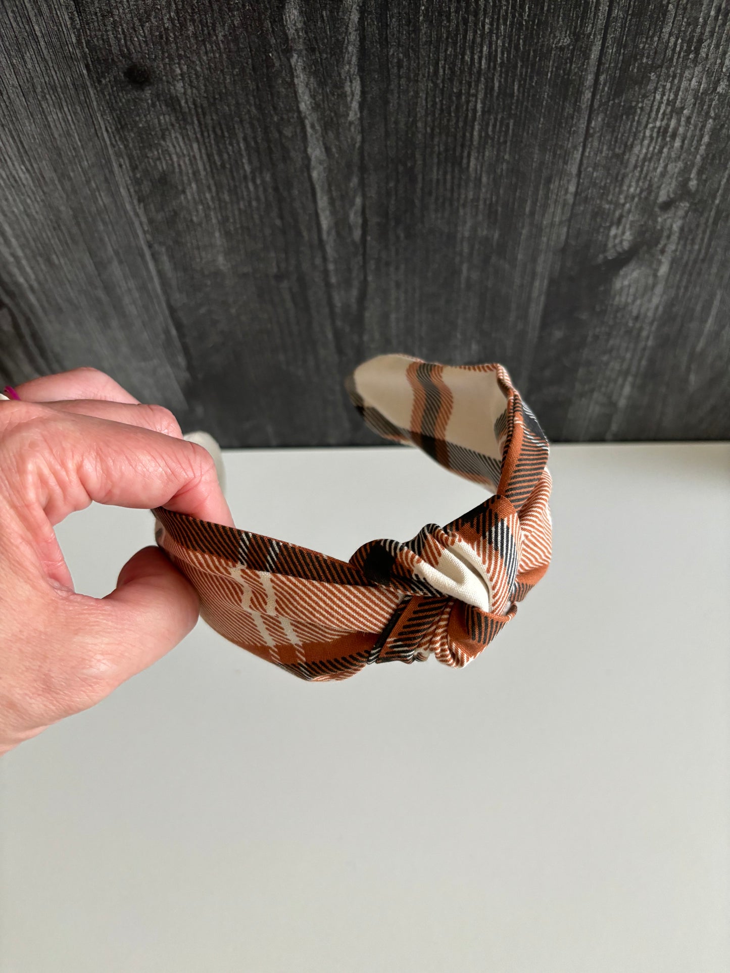 Rustic Plaid - Knotted Headband