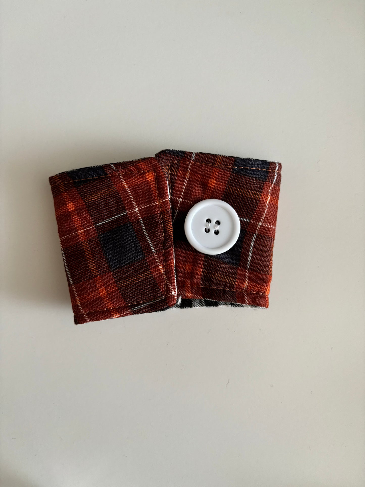 Harvest Plaid - Reusable Coffee Sleeve