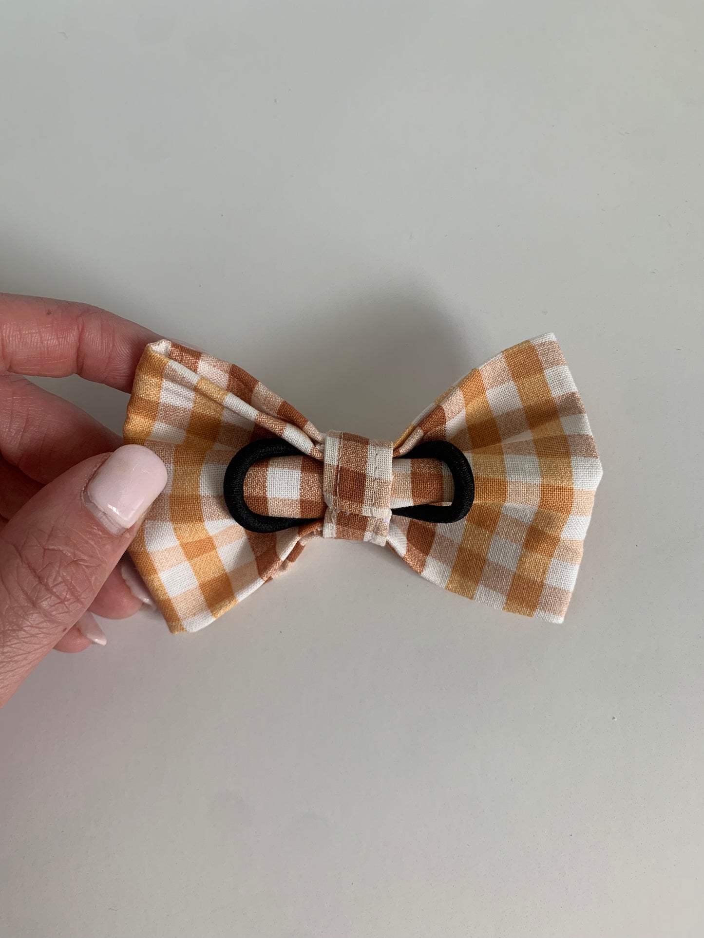 Autumn Gingham - Pet Bow Tie