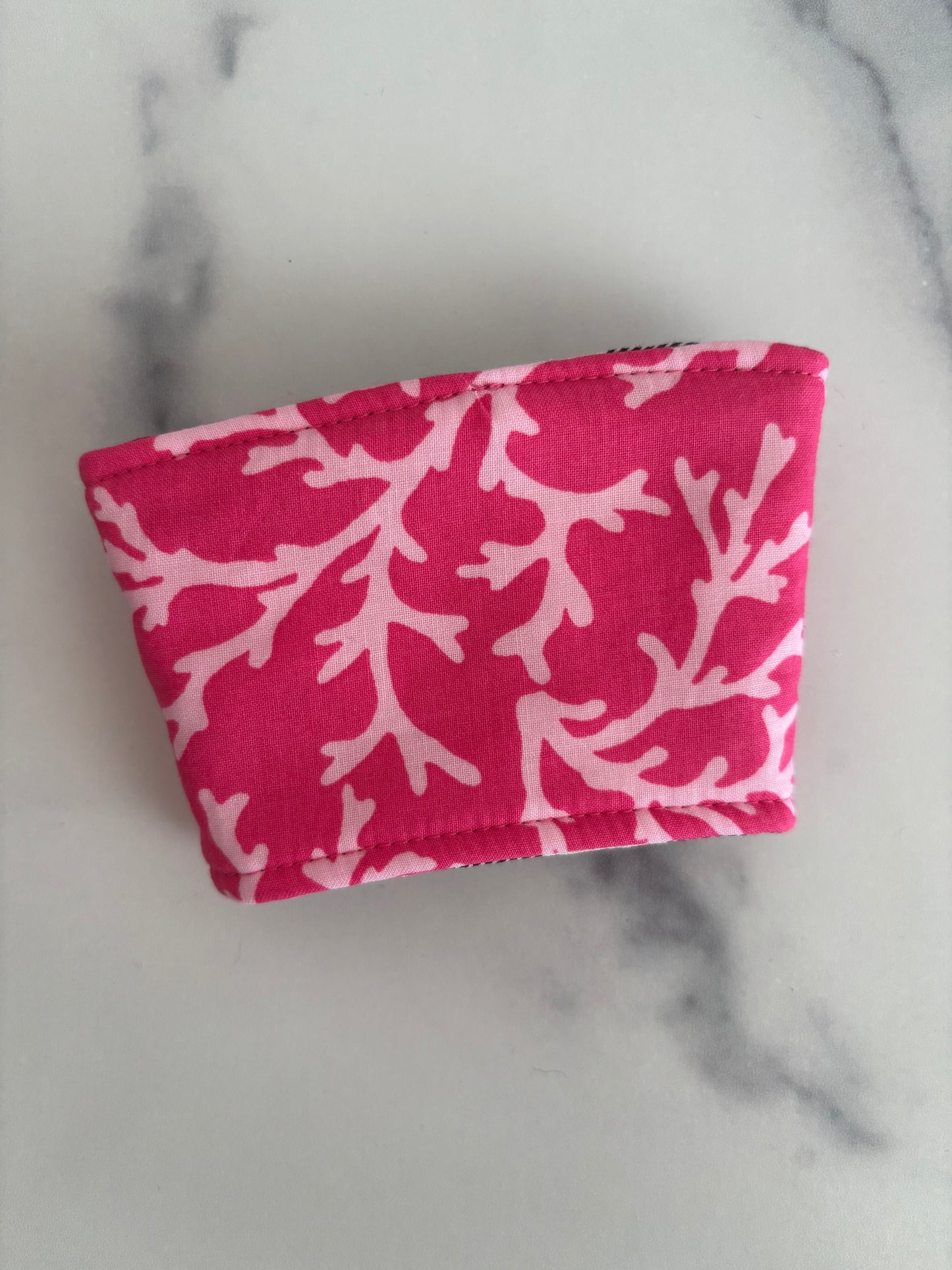 Pink Coral - Reusable Coffee Sleeve