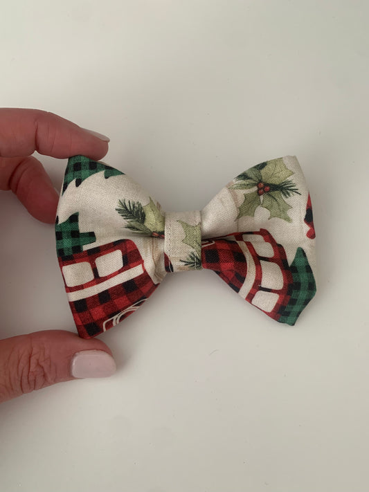 Buffalo Trucks on Cream - Pet Bow Tie