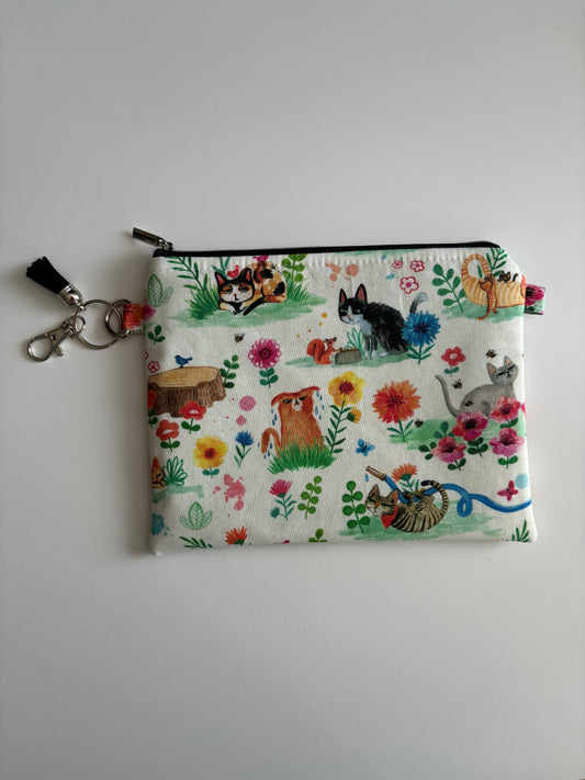 Caturdays - Zippered Pouch (Medium Sized)