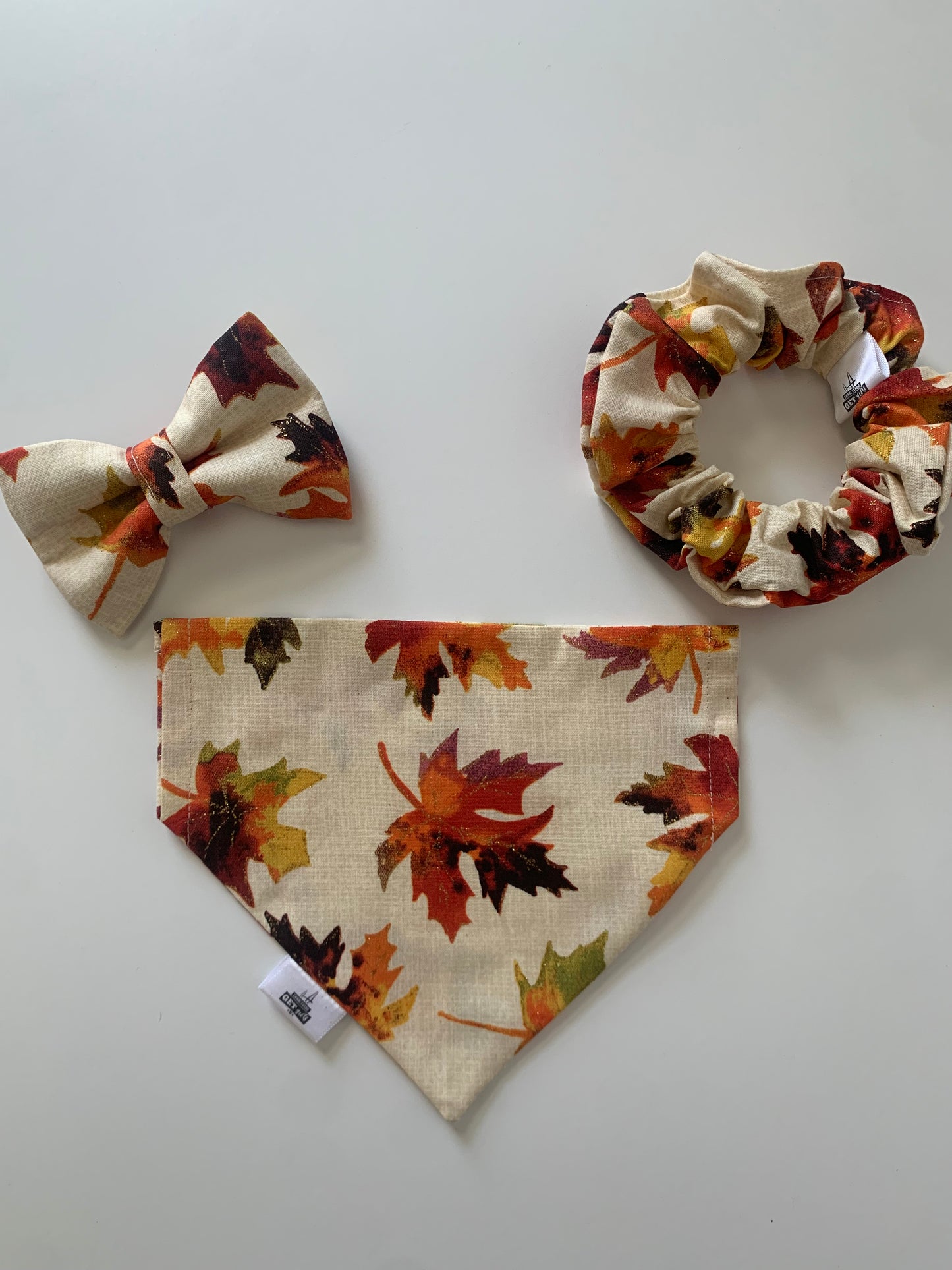 Sparkly Leaves - Pet Bandana