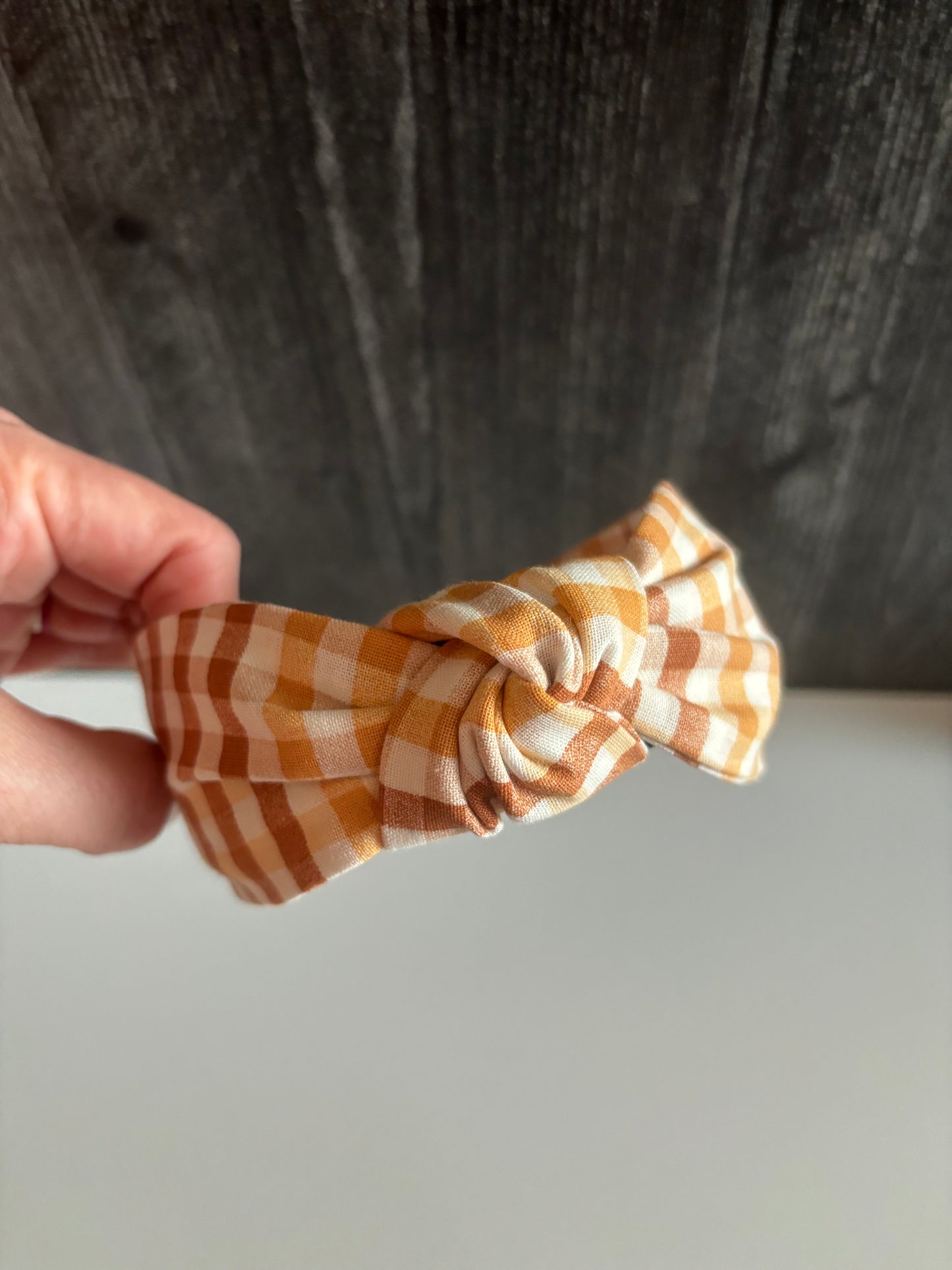 Autumn Gingham - Knotted Headband