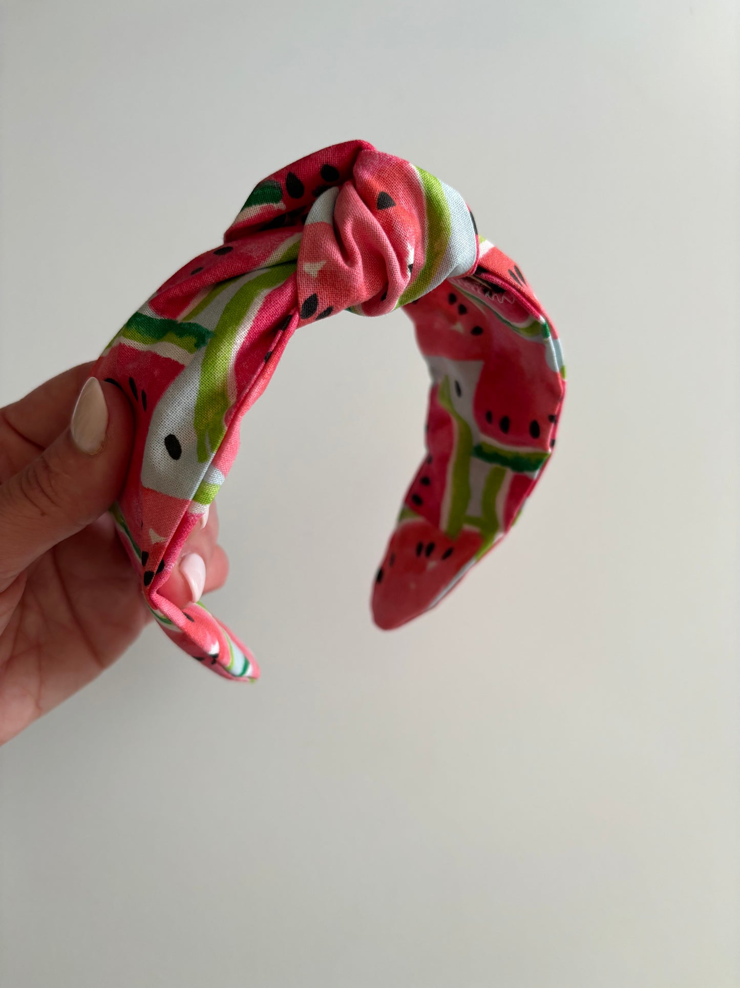 Watermelons on Baby Blue - Knotted Headband