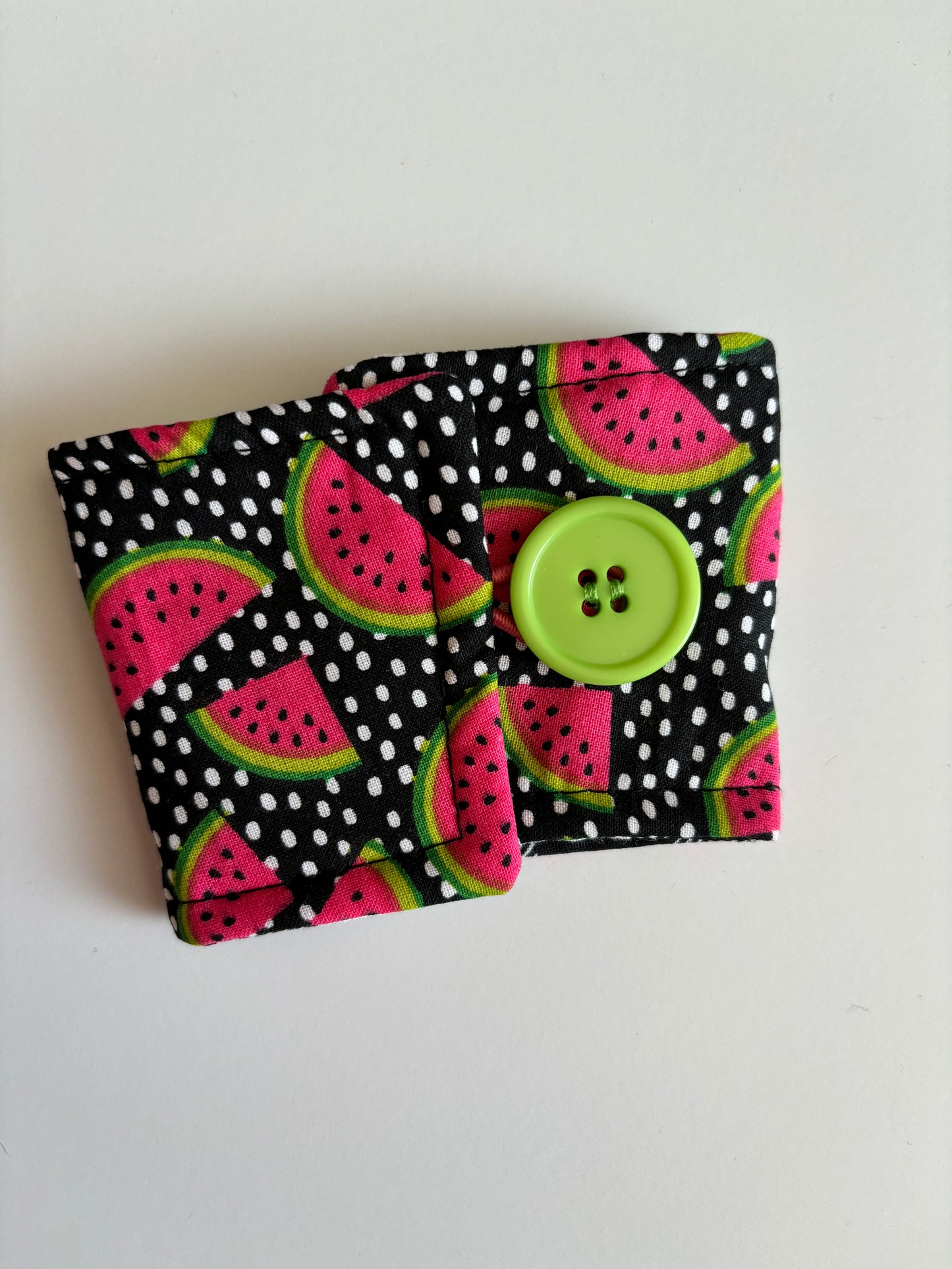 Watermelons on Black - Reusable Coffee Sleeve