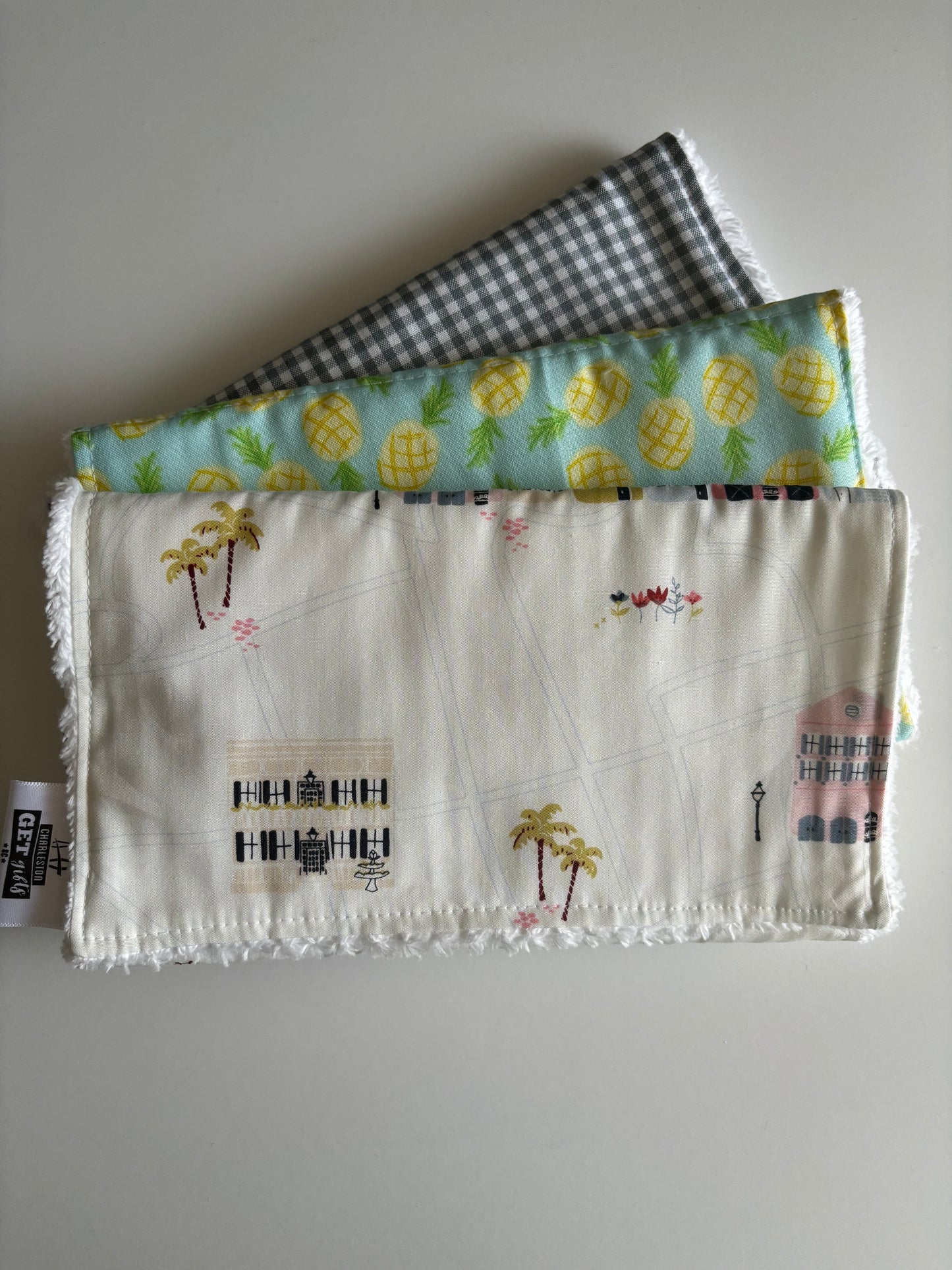 Rainbow Row - Burp Cloth Set