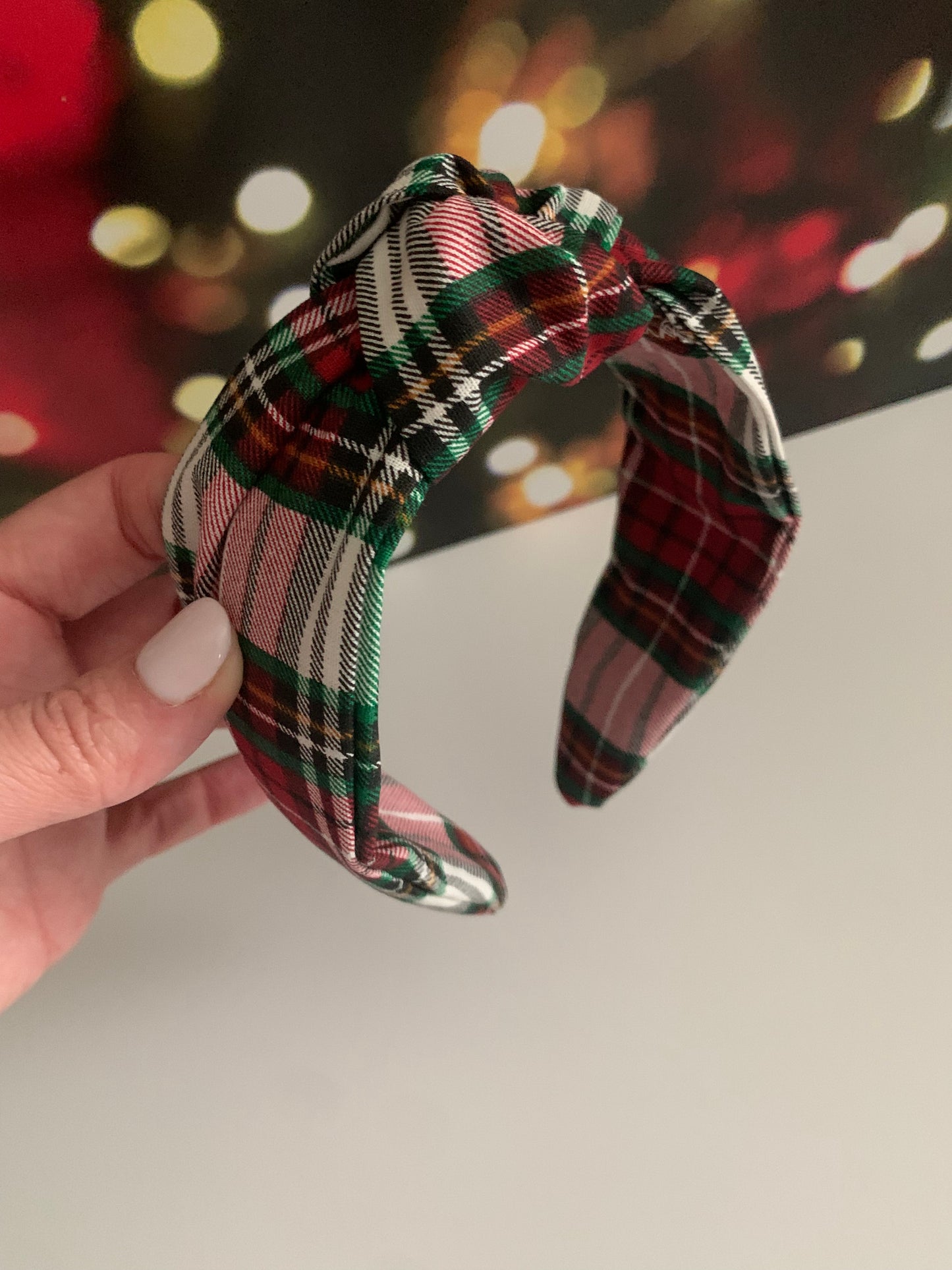 Holiday Plaid - Knotted Headband