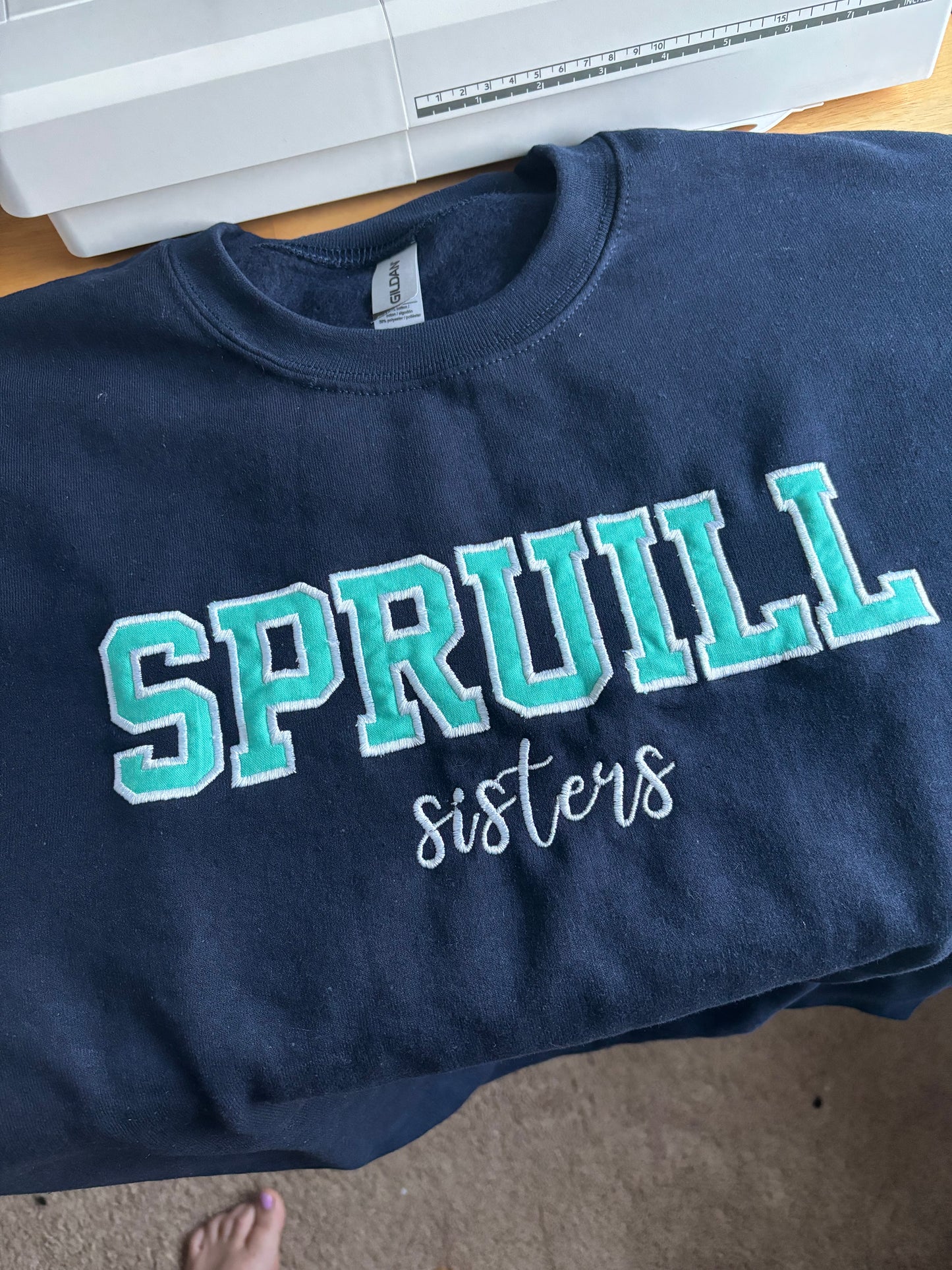 5-9 Letter - Custom Appliqué Sweatshirt