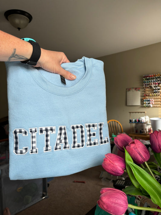 5-9 Letter - Custom Appliqué Sweatshirt