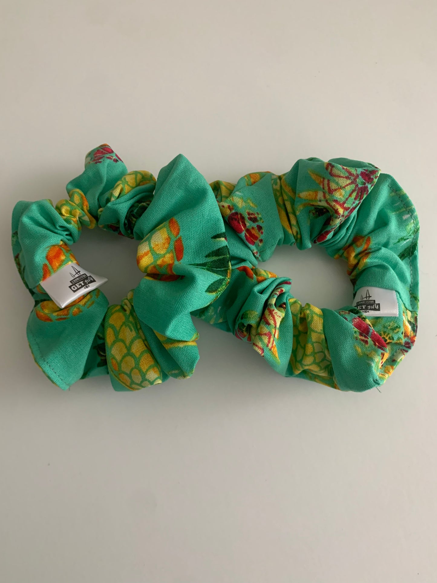 Caribbean Pineapples - Cotton Scrunchie