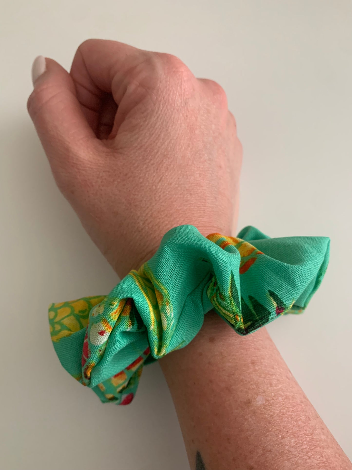 Caribbean Pineapples - Cotton Scrunchie