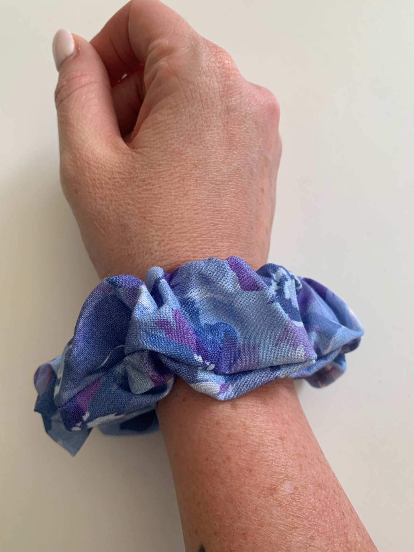 Watercolor Floral - Cotton Scrunchie