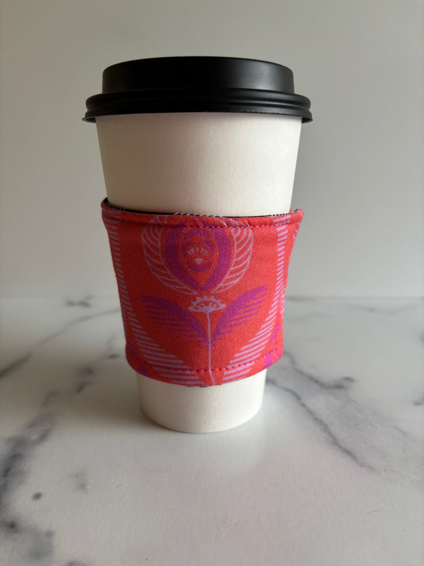 Lovely Day Mel Orange - Reusable Coffee Sleeve