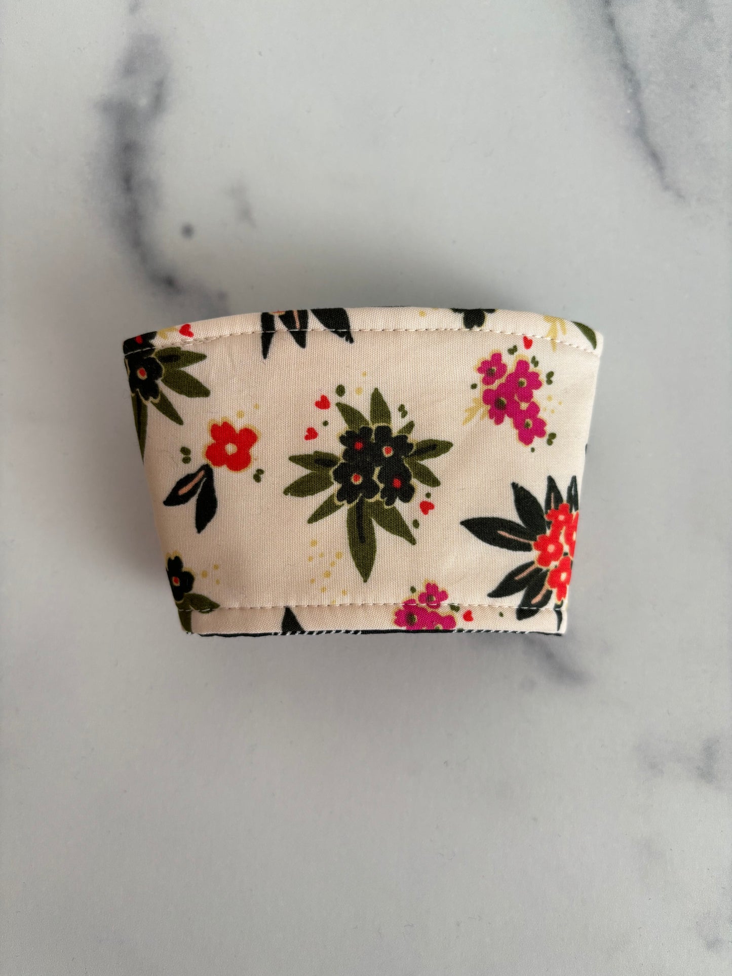 Charmed Floral - Reusable Coffee Sleeve