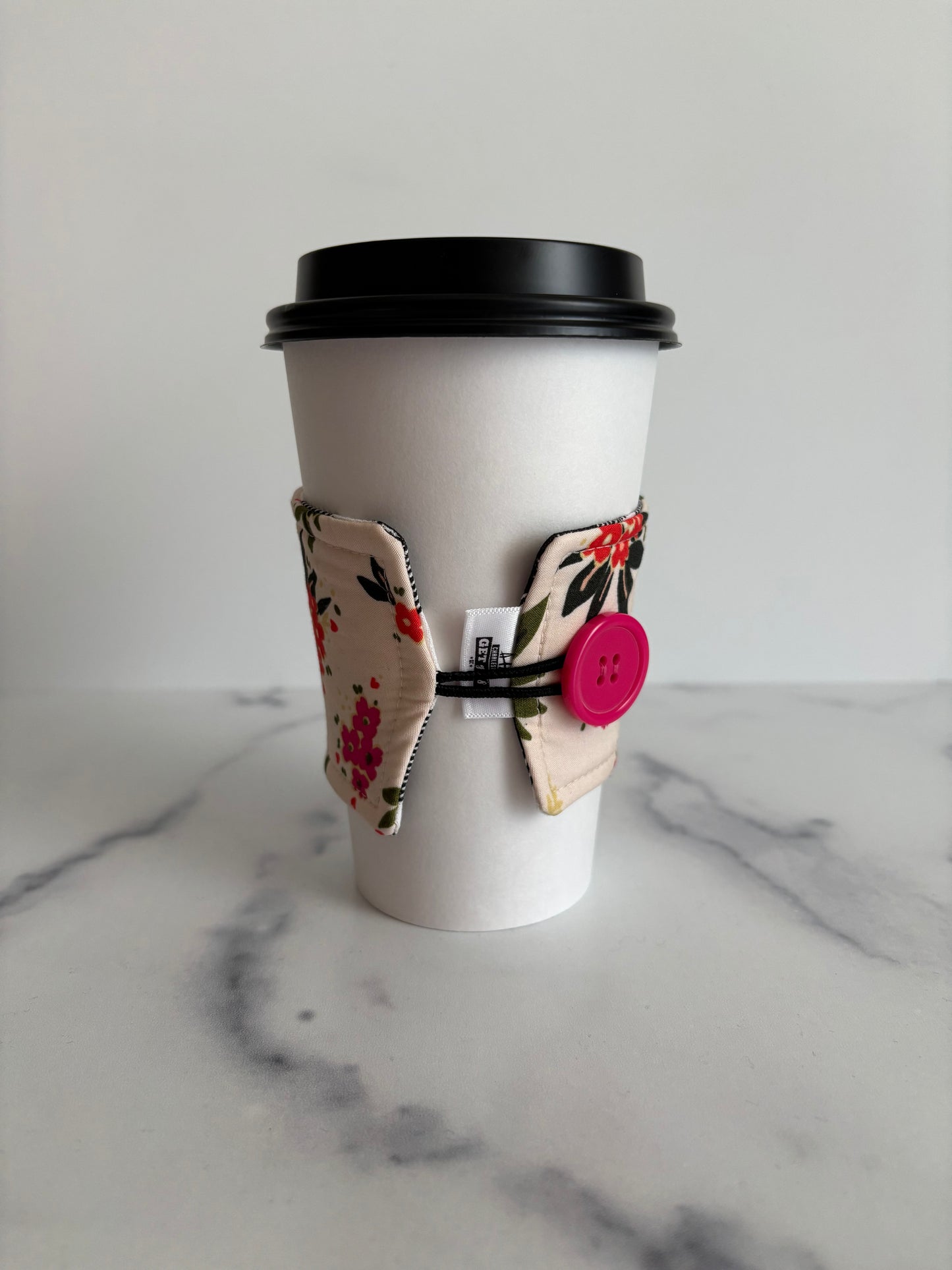 Charmed Floral - Reusable Coffee Sleeve