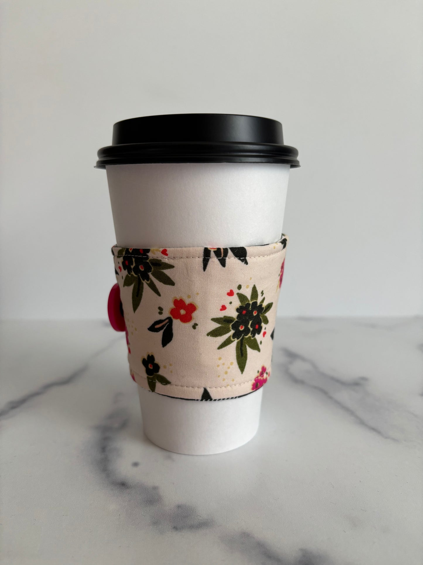 Charmed Floral - Reusable Coffee Sleeve