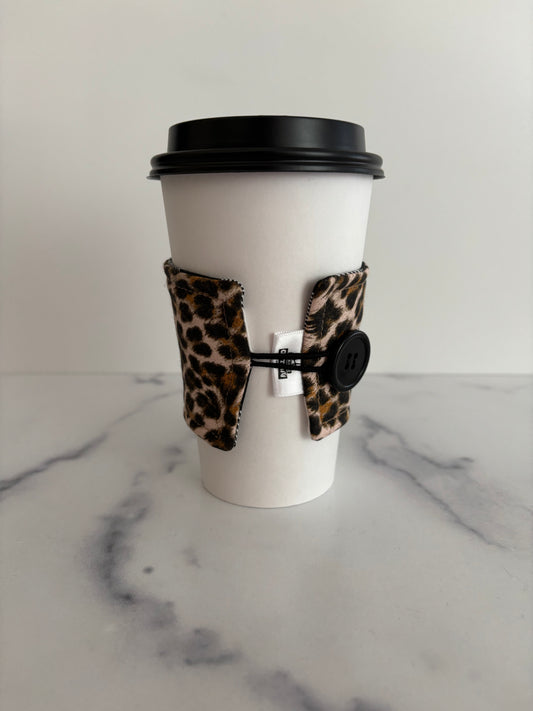 Leopard Print - Reusable Coffee Sleeve