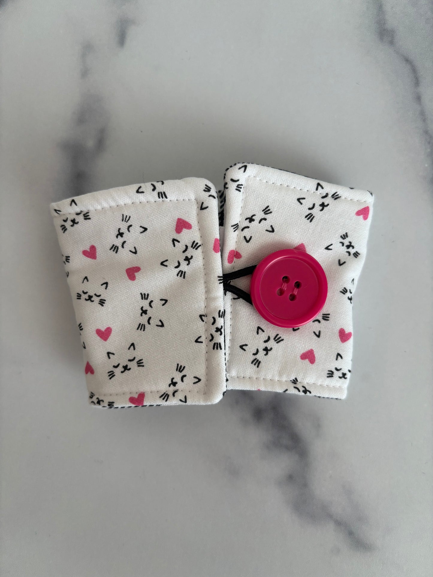 Cats with Hearts - Reusable Coffee Sleeve