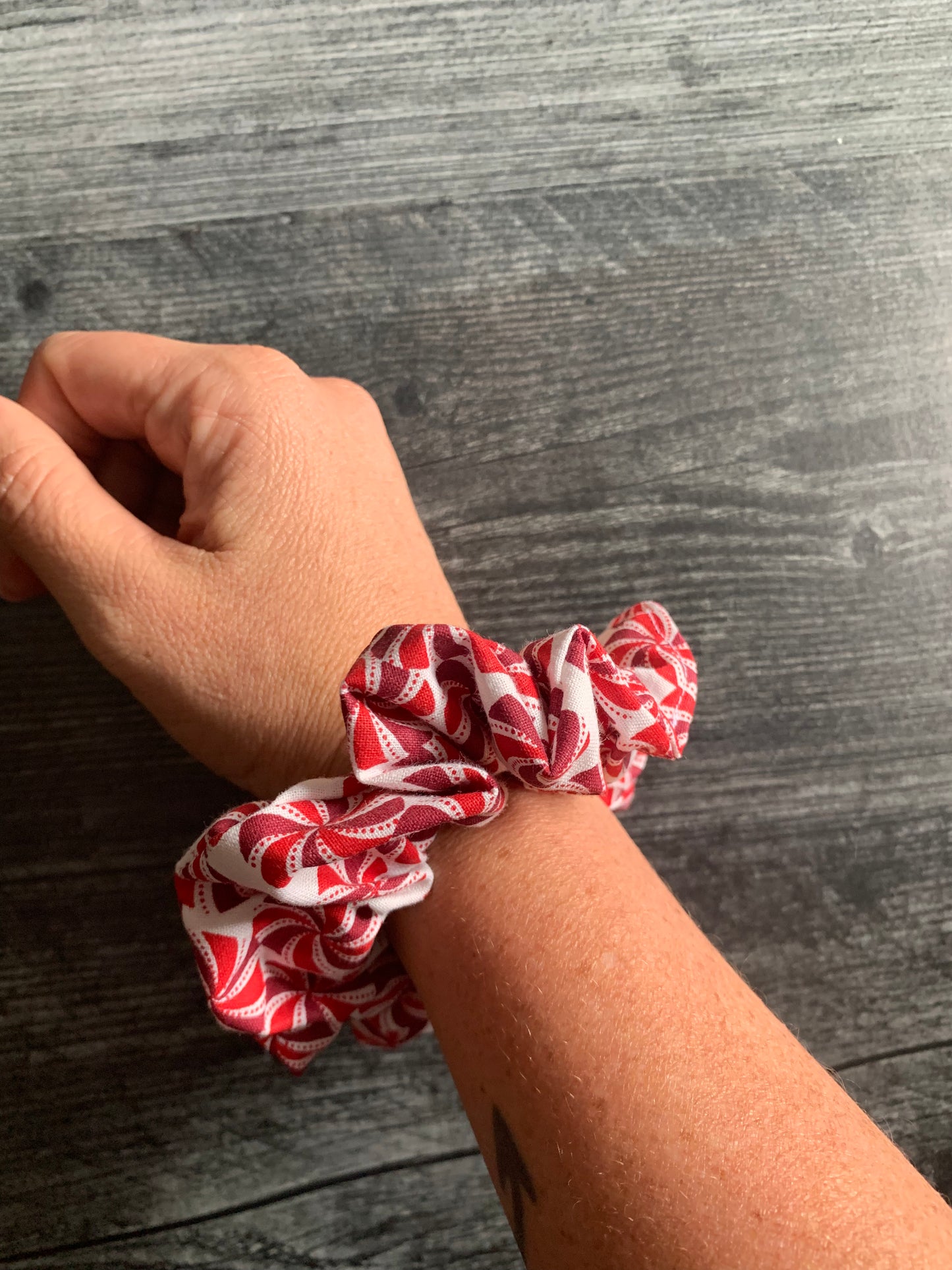 Peppermint Party - Cotton Scrunchie