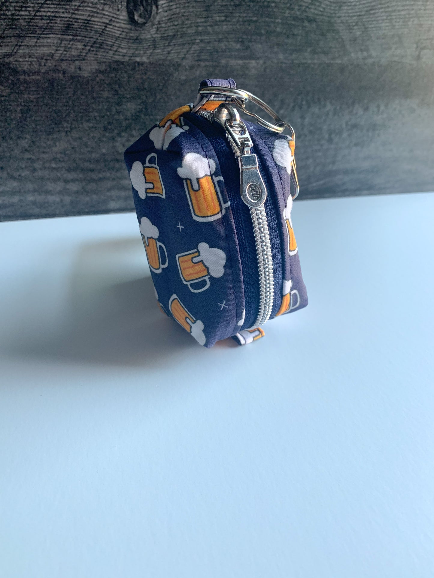 Beer Mugs on Navy - Waste Bag Dispenser