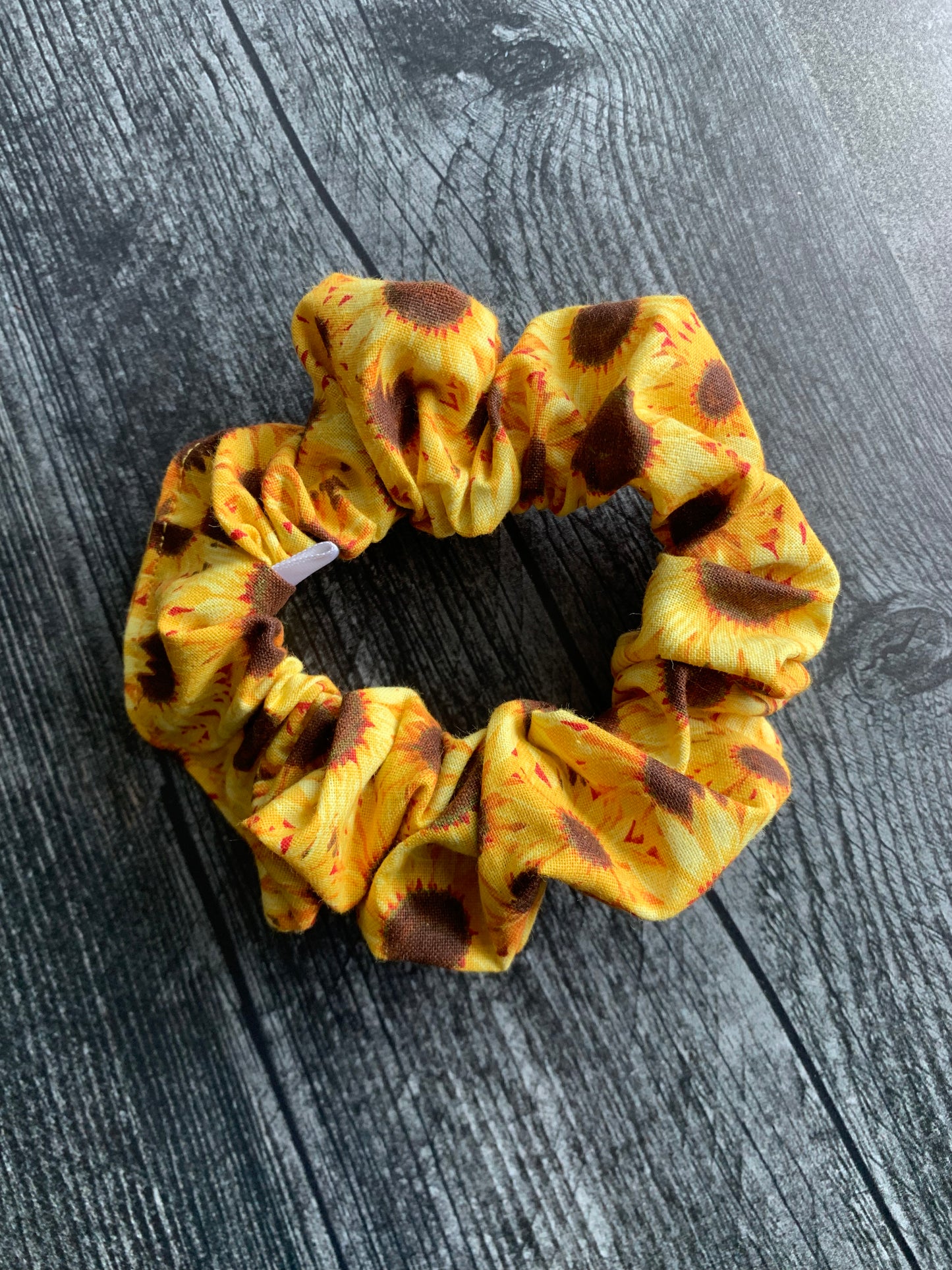 Harvest Sunflowers - Cotton Scrunchie