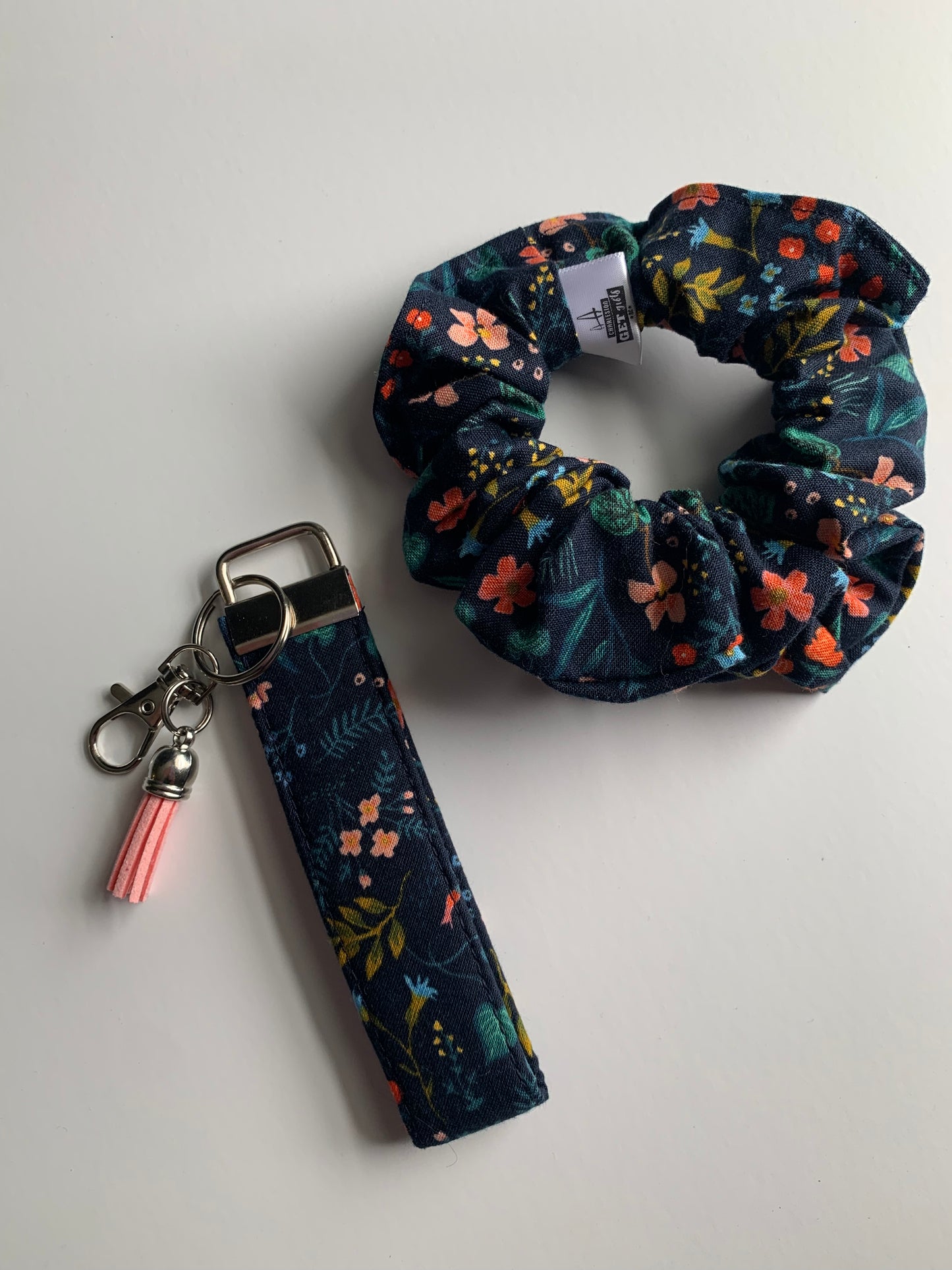 Wildwood Navy - Cotton Scrunchie