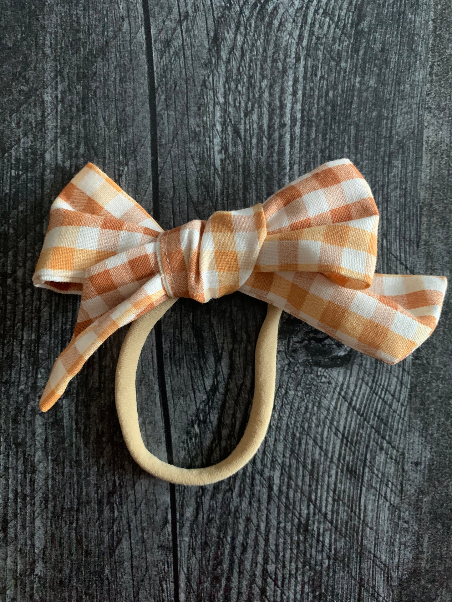 Autumn Gingham - Hair Bows