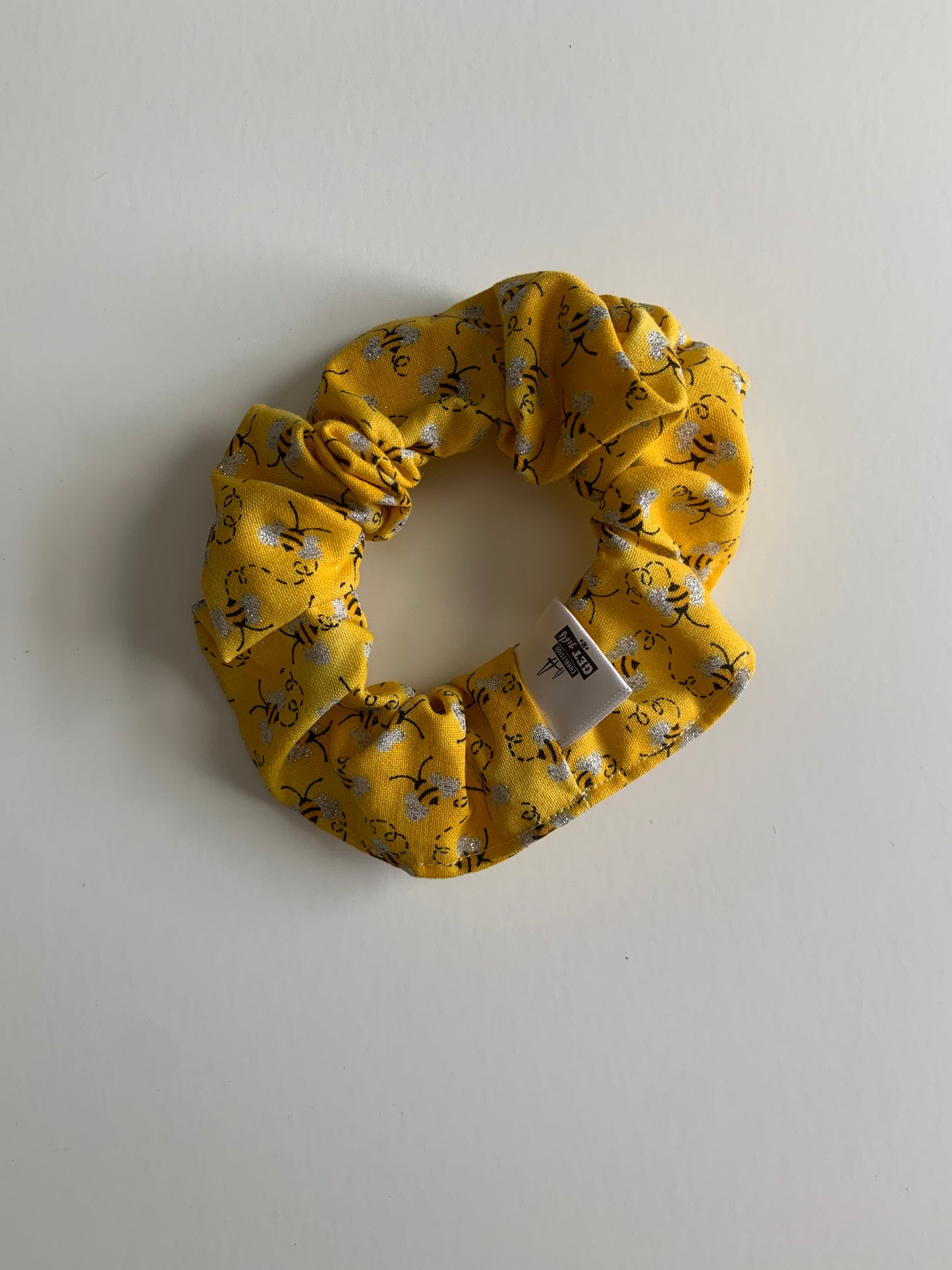 Sparkly Bees - Cotton Scrunchie