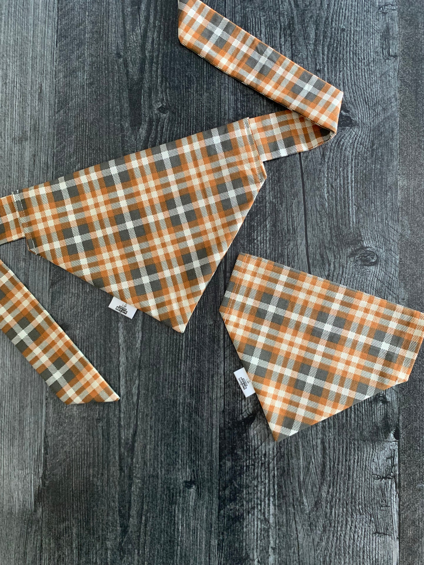 Pumpkin Pie Plaid - Pet Bandana