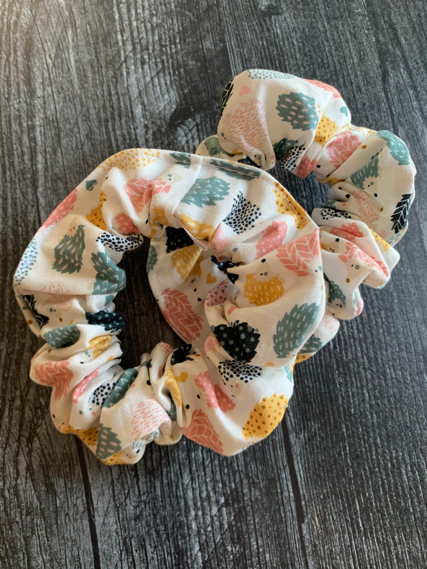 Prickles Hedgehog - Cotton Scrunchie