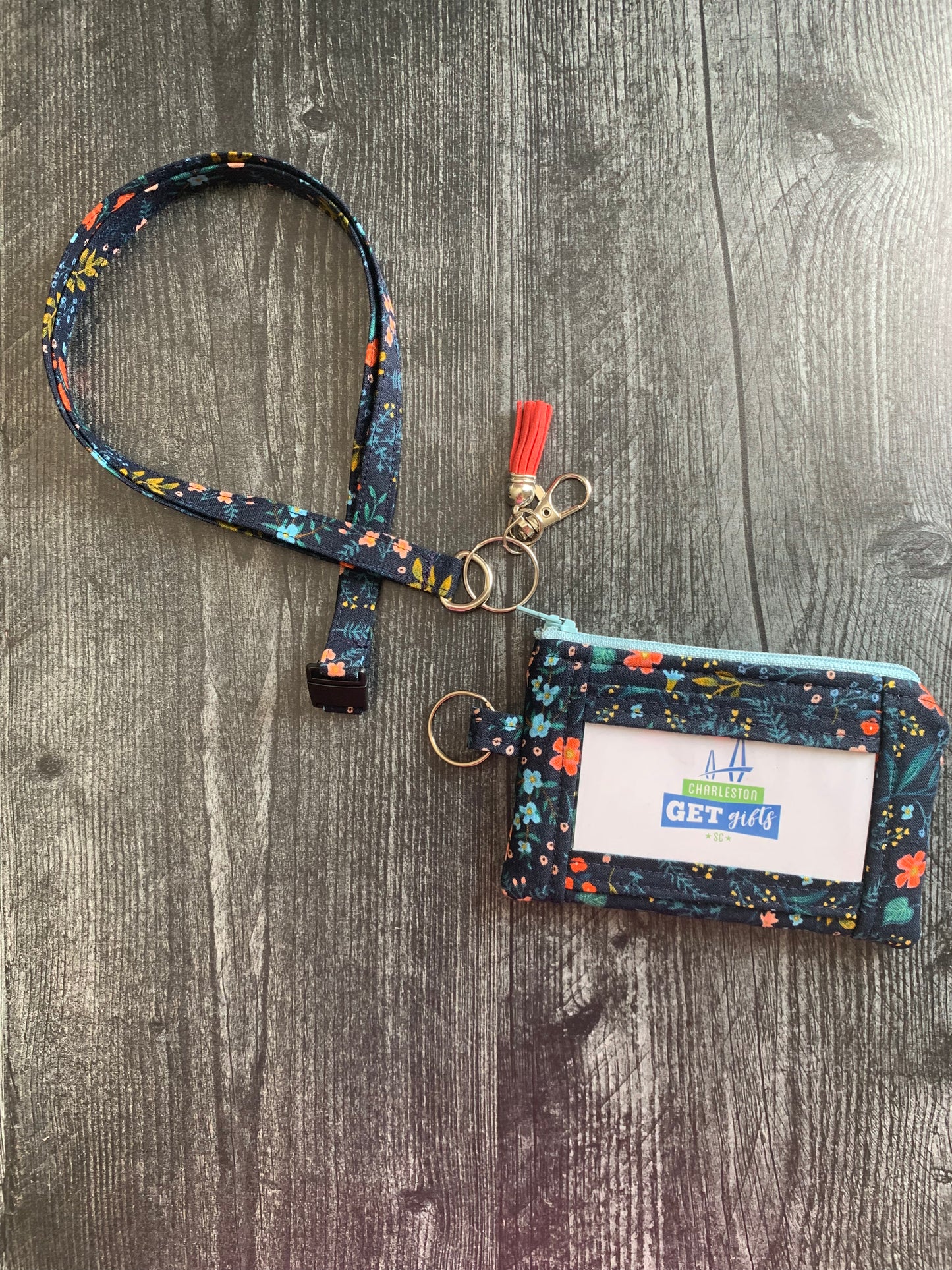 Wildwood Navy - Lanyard/Keychain Wallet