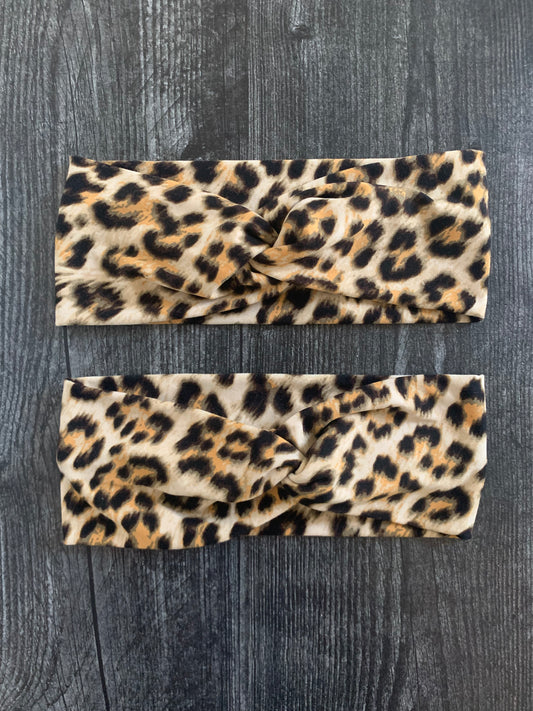 Leopard Print - Twisted Knit Headbands