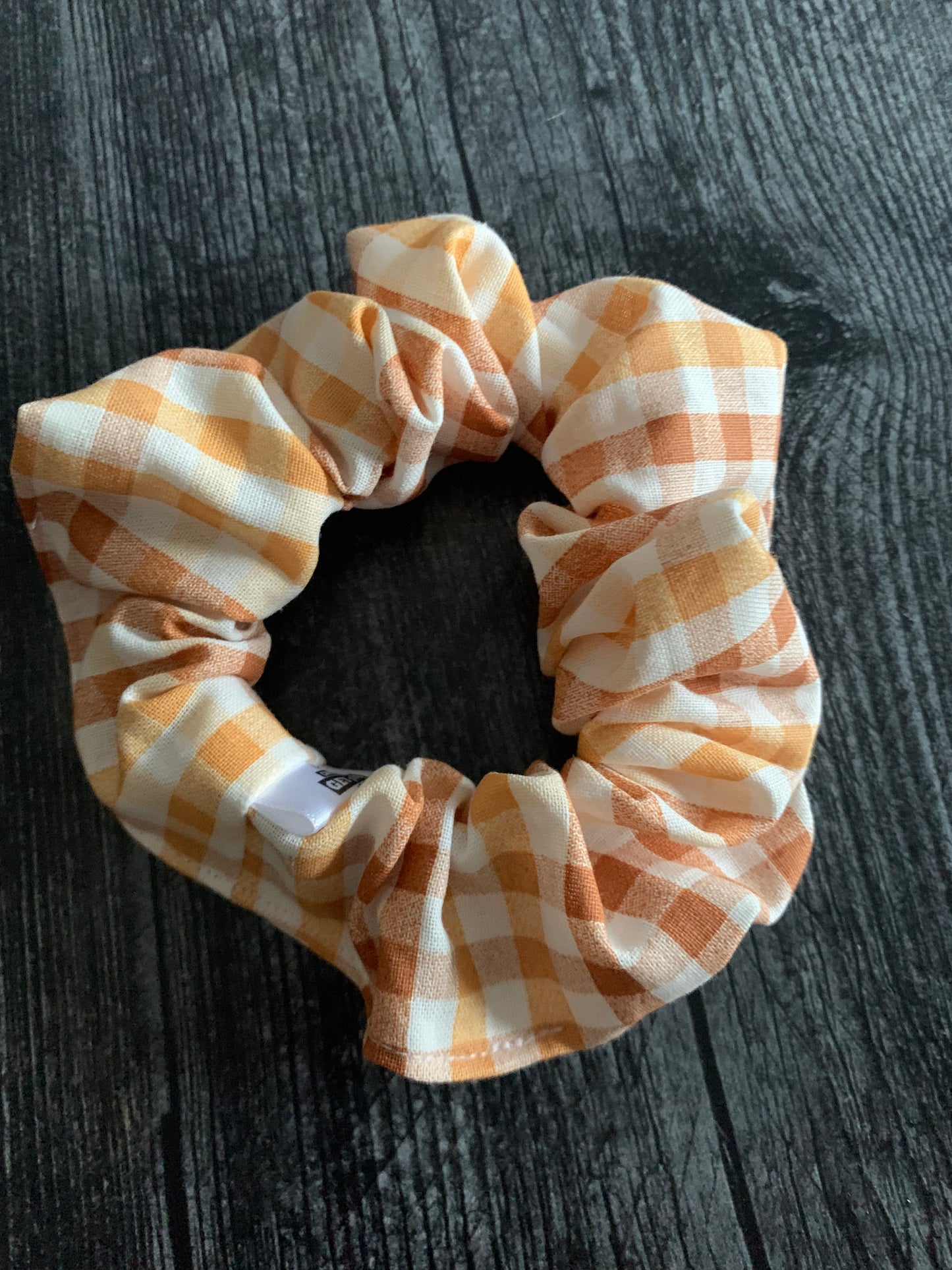 Autumn Gingham - Cotton Scrunchie