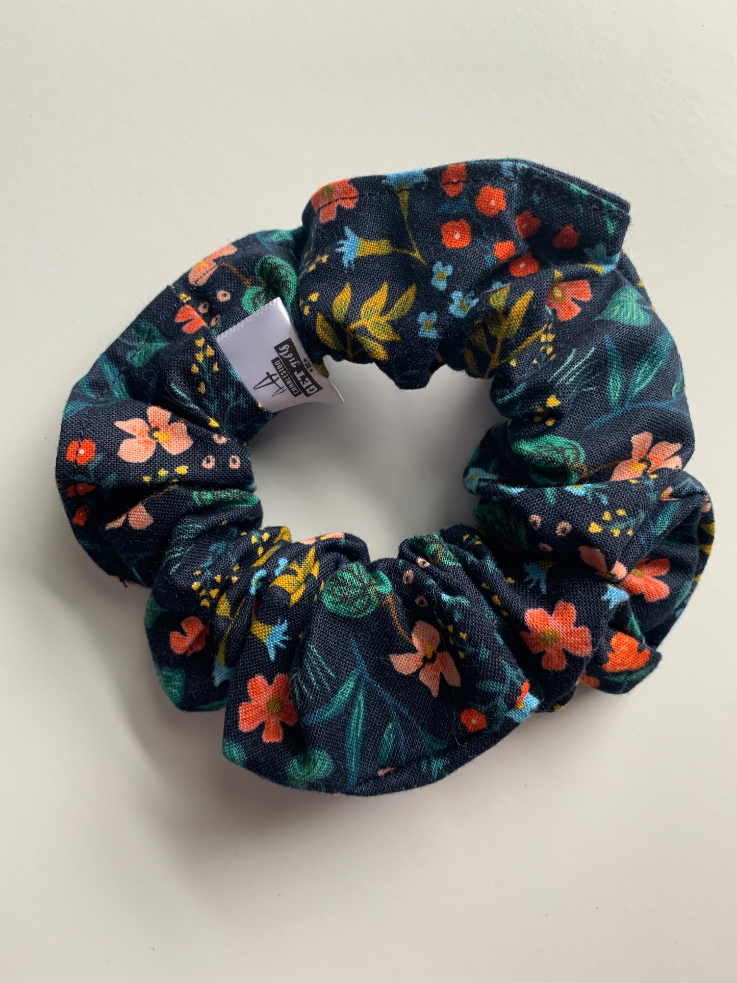 Wildwood Navy - Cotton Scrunchie