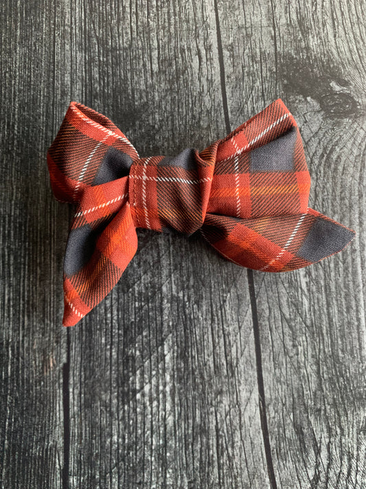 Harvest Plaid - Hair Bows